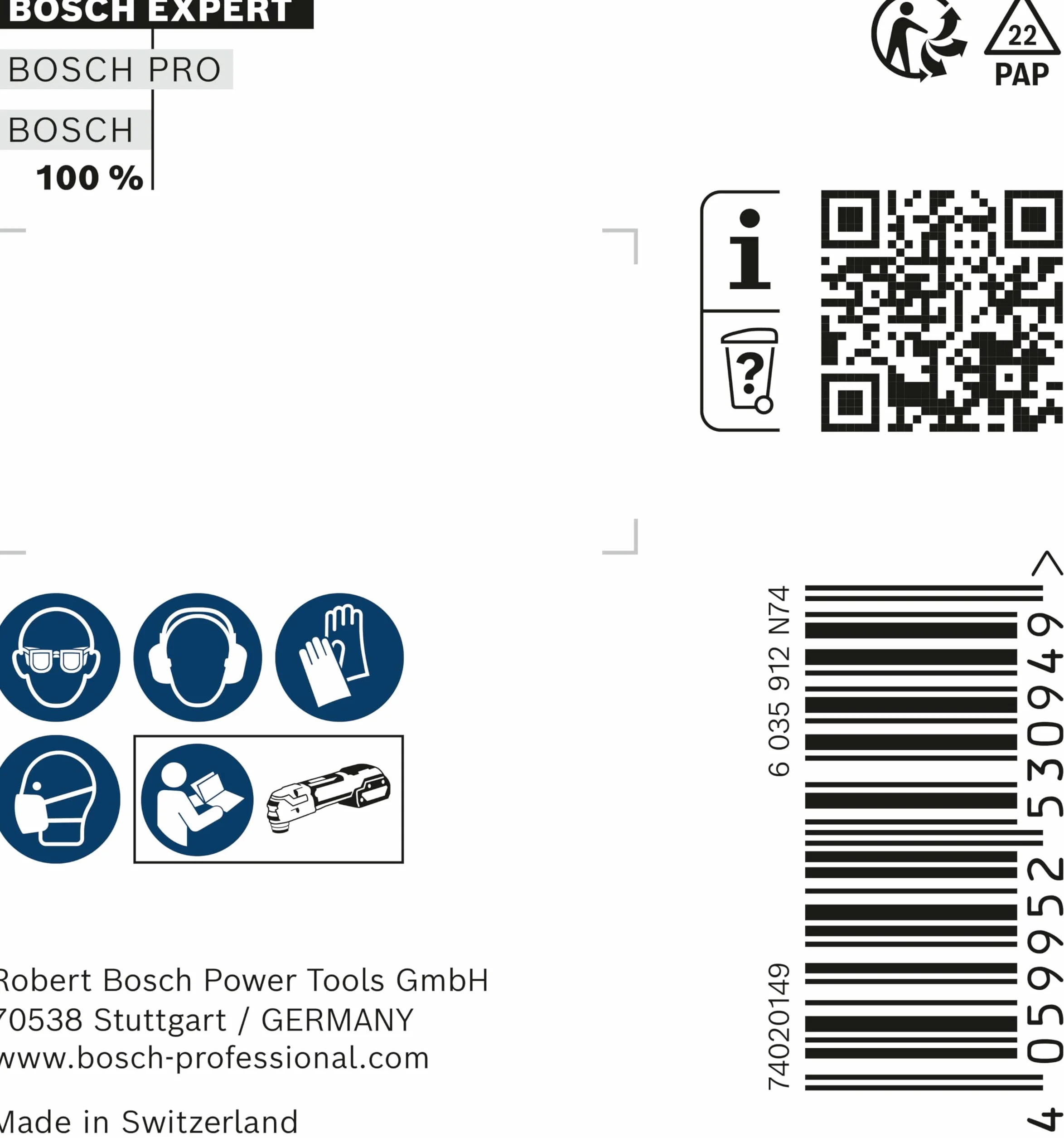 Bosch Professional 1x Płyty do spoin EXPERT 3 max AVZ 70 RT4 (do Moździerz, Moździerz, Ø 70 mm, Akcesoria Narzędzie wielofunkcyjne)