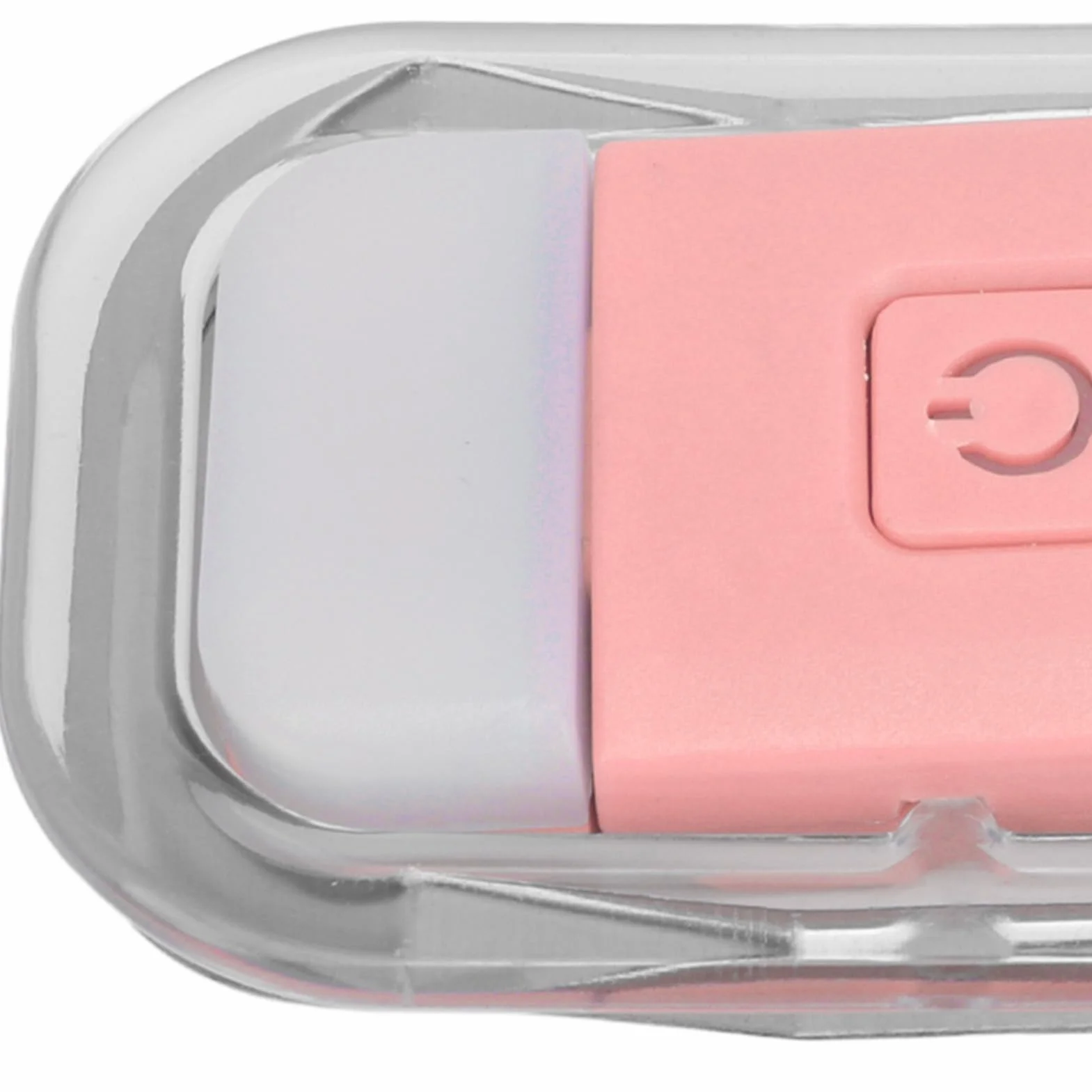 Lampka do czytania na łóżko LED zakładka lampka USB ładowalna 3 jasność ciepła biel przenośna klips lampa do czytania w nocy różowa