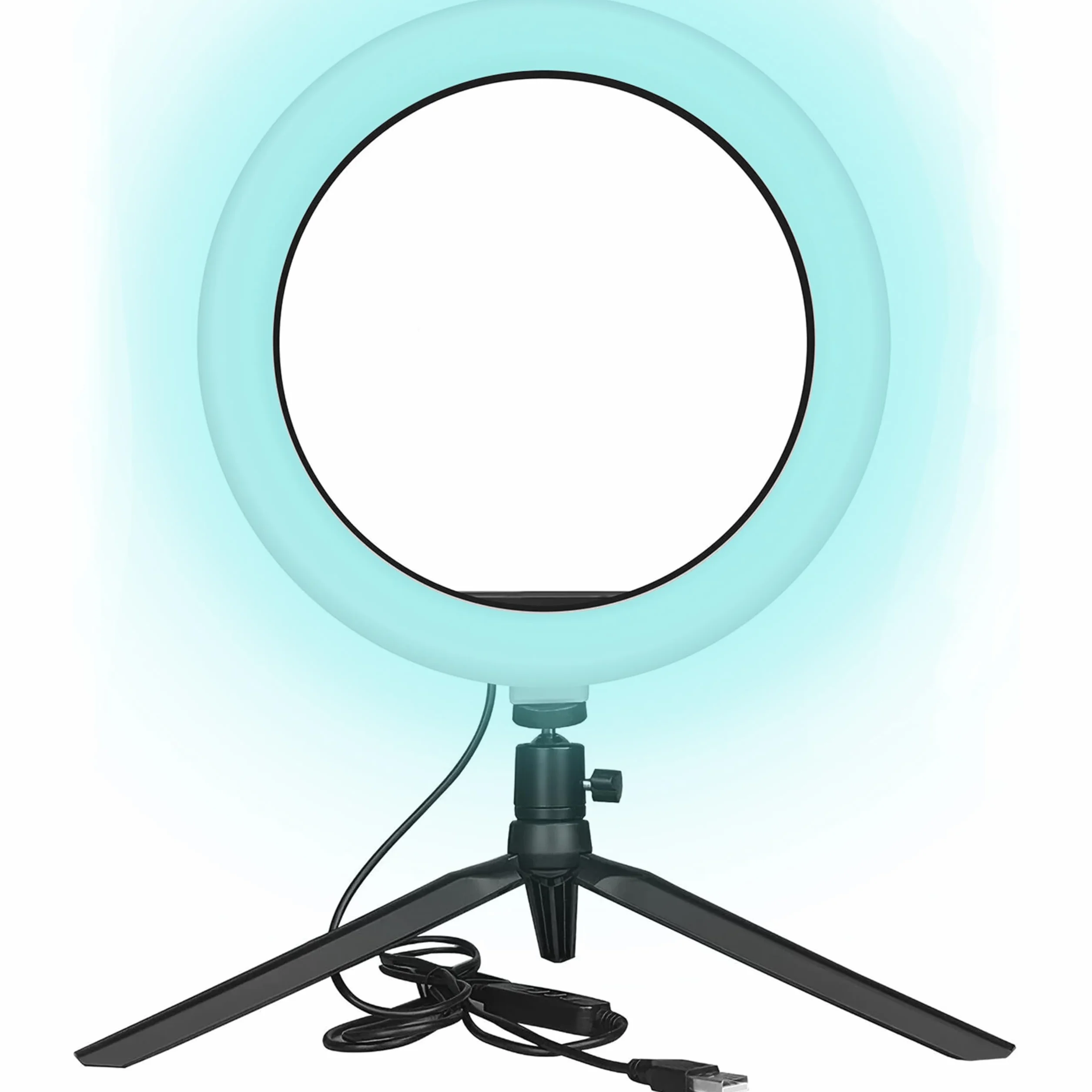Retoo Lampa pierścieniowa LED 13 cm 7W 3 Tryby Świecenia Statyw do Selfie