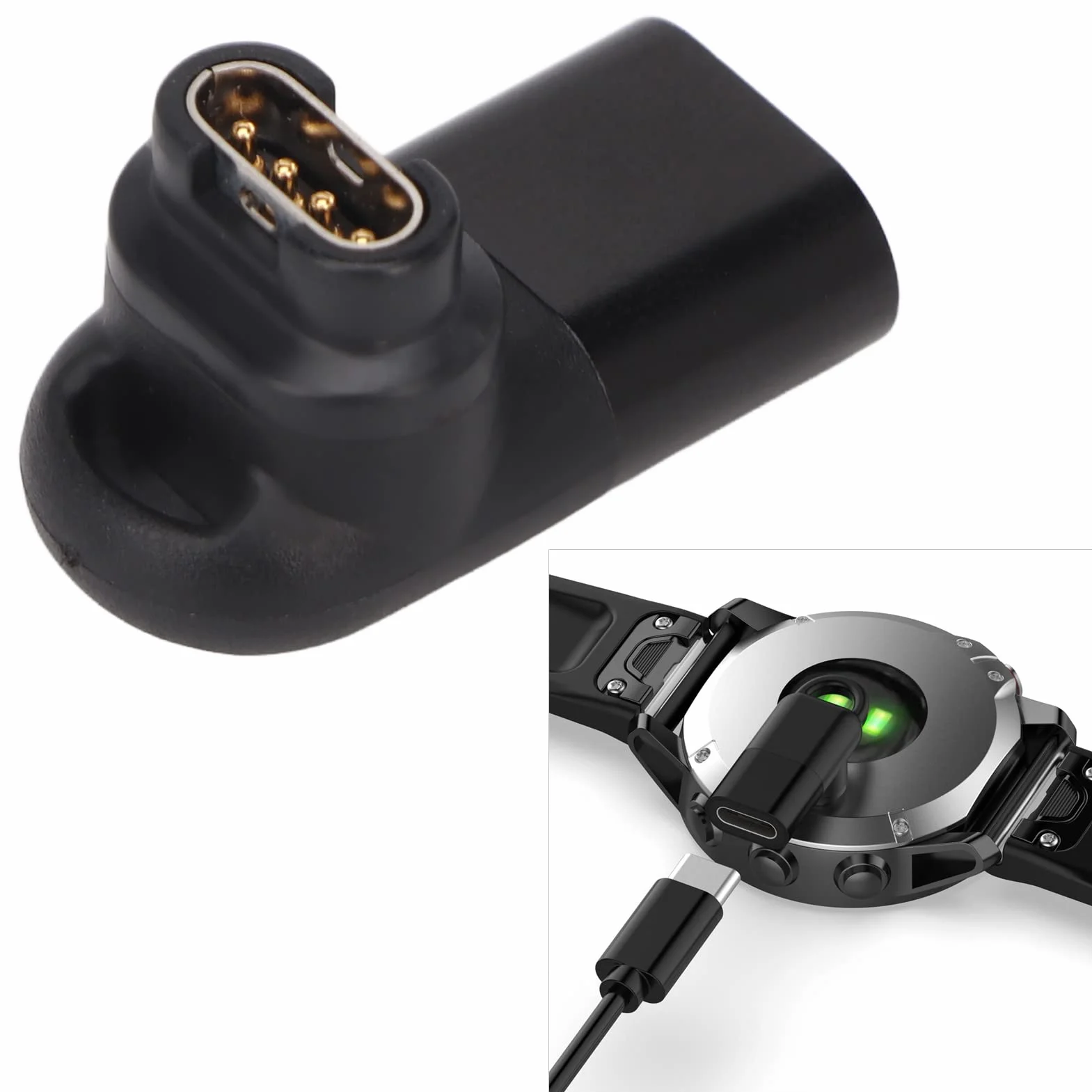 Adapter Typu C do ładowarki Fenix 7S 7X Instinct 2 2S EPIX Venu 2 Plus Vivomove Sport 5V
