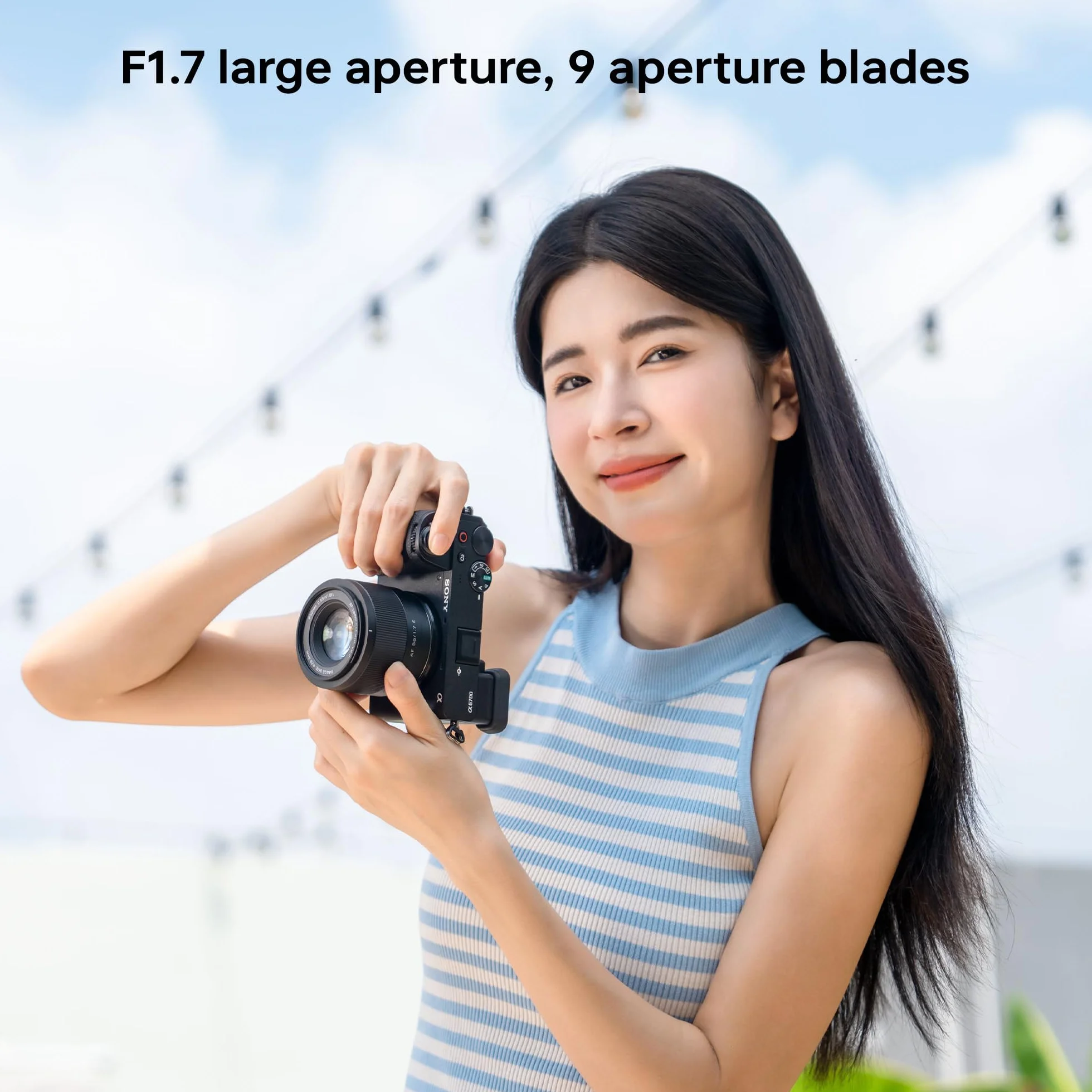 VILTROX 56 mm f1.7 Obiektyw Sony APS-C Prime do A7 A7II A7III A7IV A7R A7RII A7RIII A7RIV A7RV A7S A7SII A7SIII A1 ZV-E1