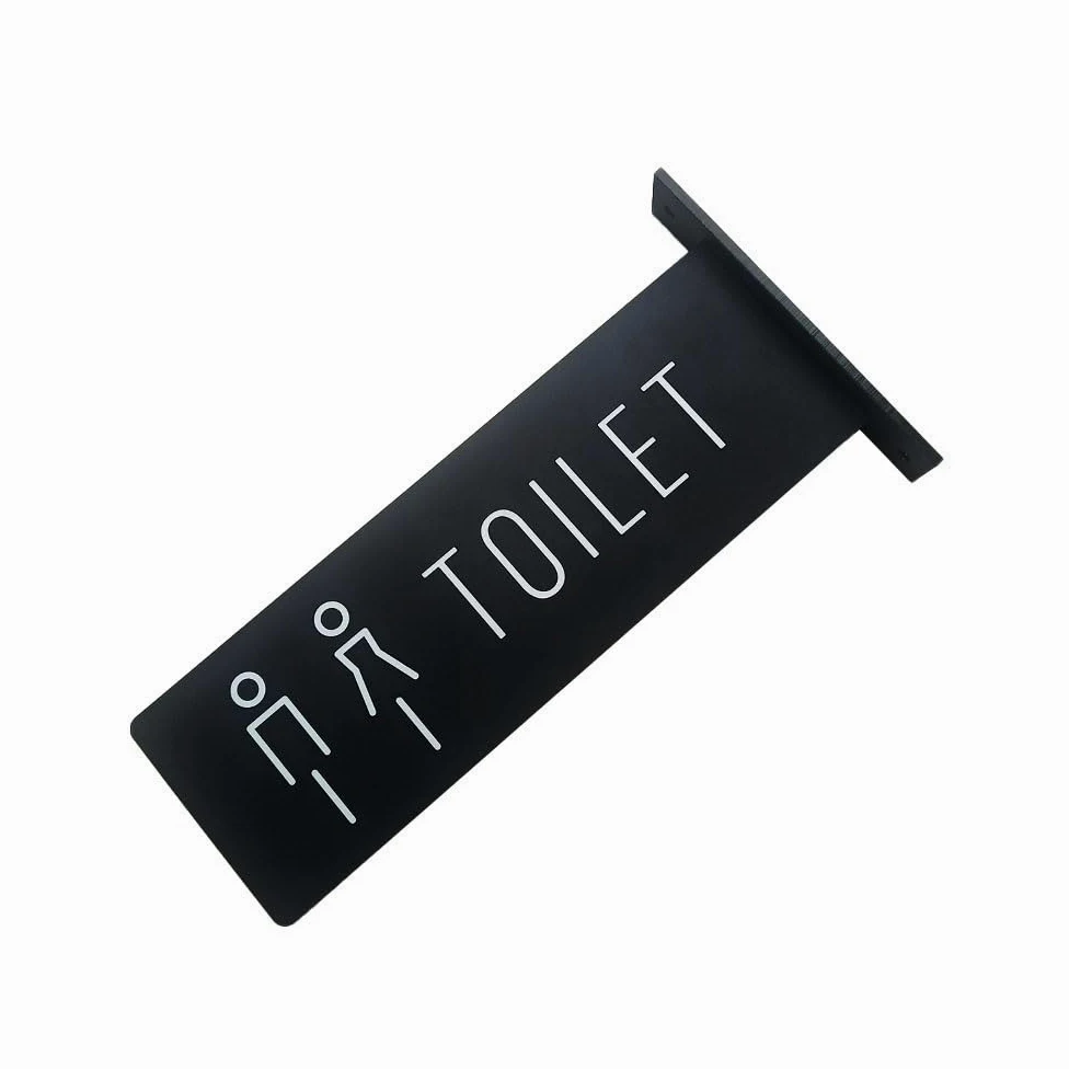 Nowoczesna Akrylowa Tabliczka WC 30×10cm Mężczyźni Kobiety Drzwi | Uniwersalne Oznaczenie Toalety, Trwały Kolor, Dekoracja Przestrzeni Publicznych(Signs 1)