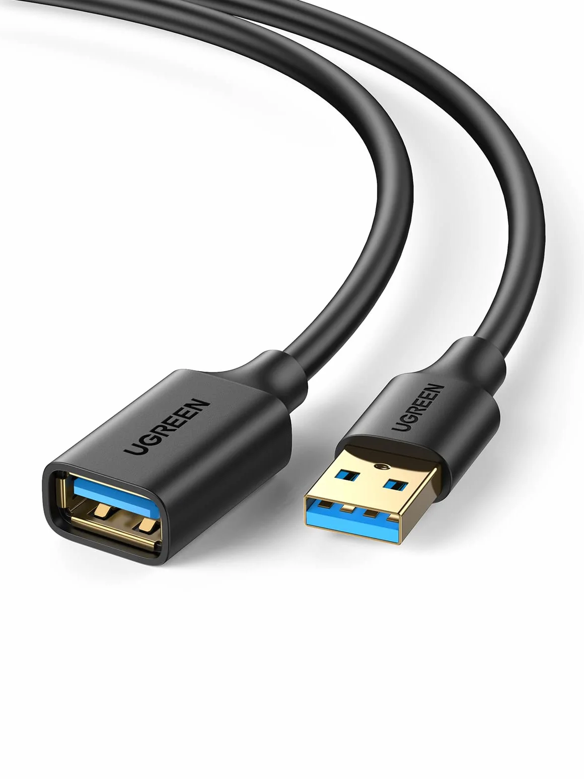 UGREEN USB 3.0 A Przedłużacz Kompatybilny z Czytnikiem Kart, Klawiaturą, Drukarką, Skanerem, Aparatem itp. (3M)