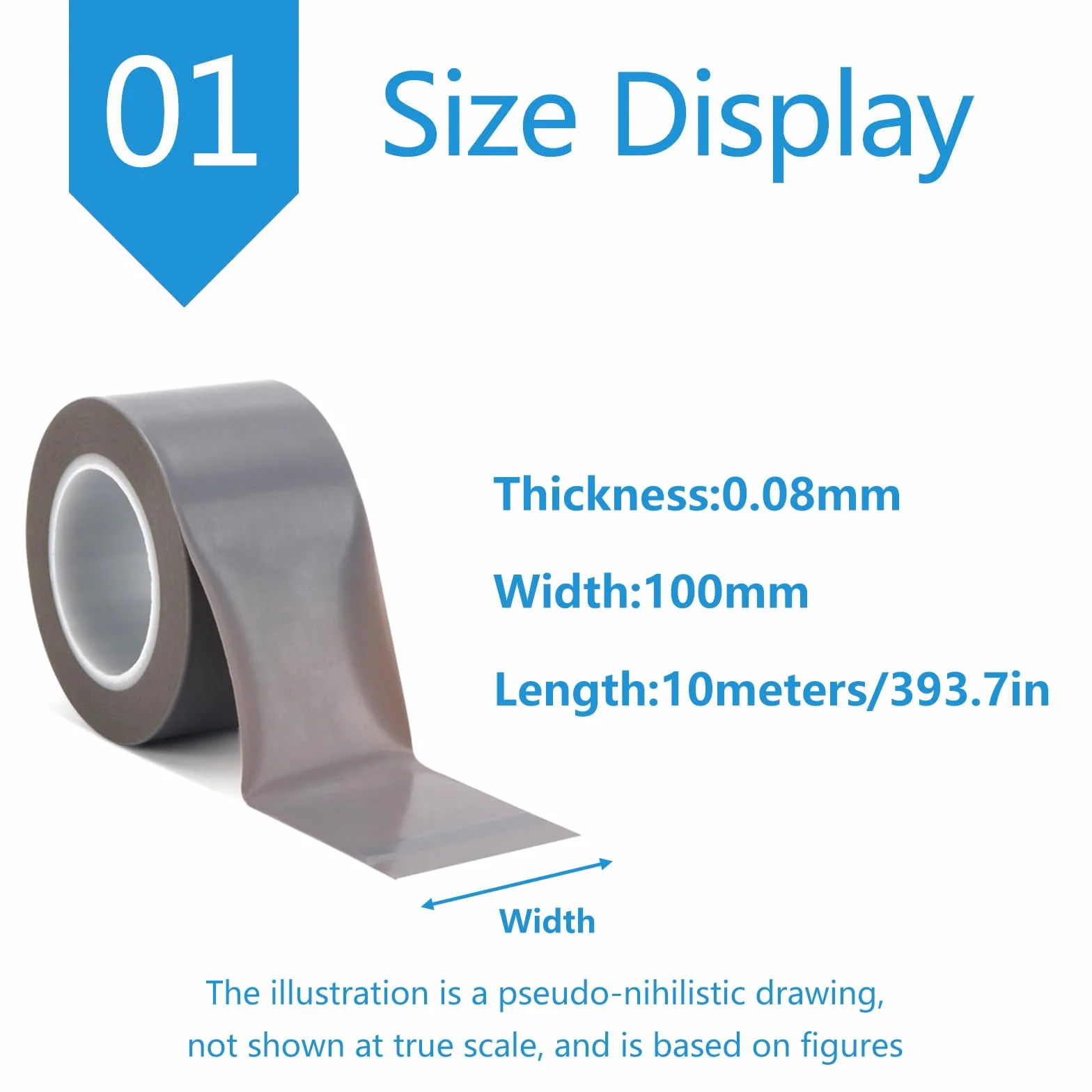PTFE Film Tape | Multiple Sizes for Sealing Machines