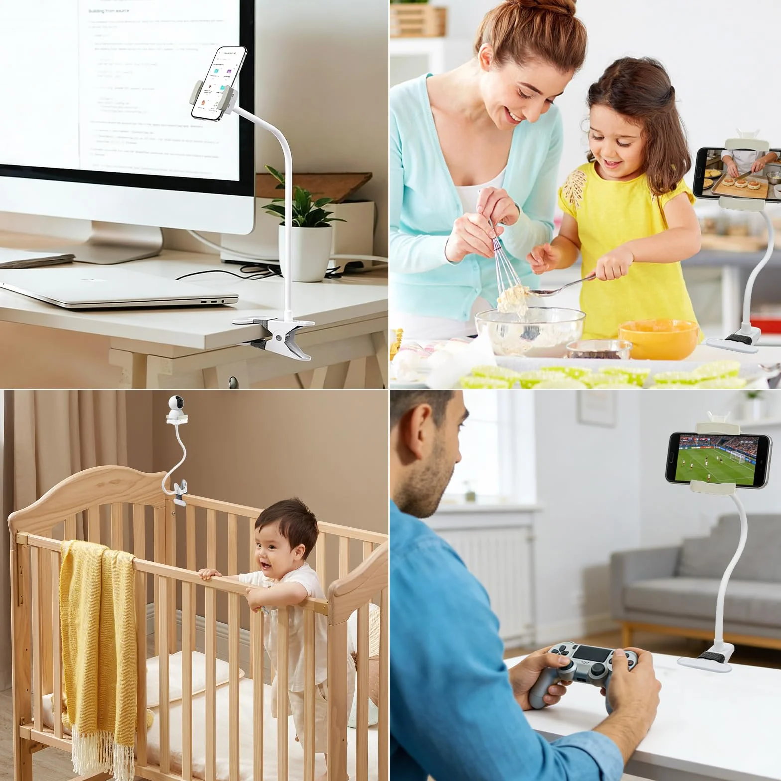 Uchwyt na kamerę 40 cm kompatybilny z HelloBaby GHB Philips Avent elastyczny