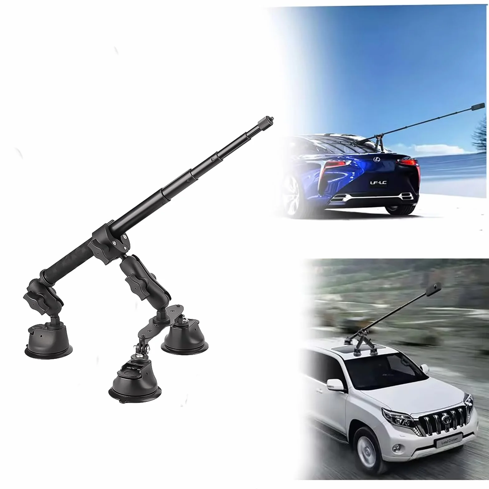 NEWFUN Kij Fotograficzny 112 cm z Przyssawką do Insta360
