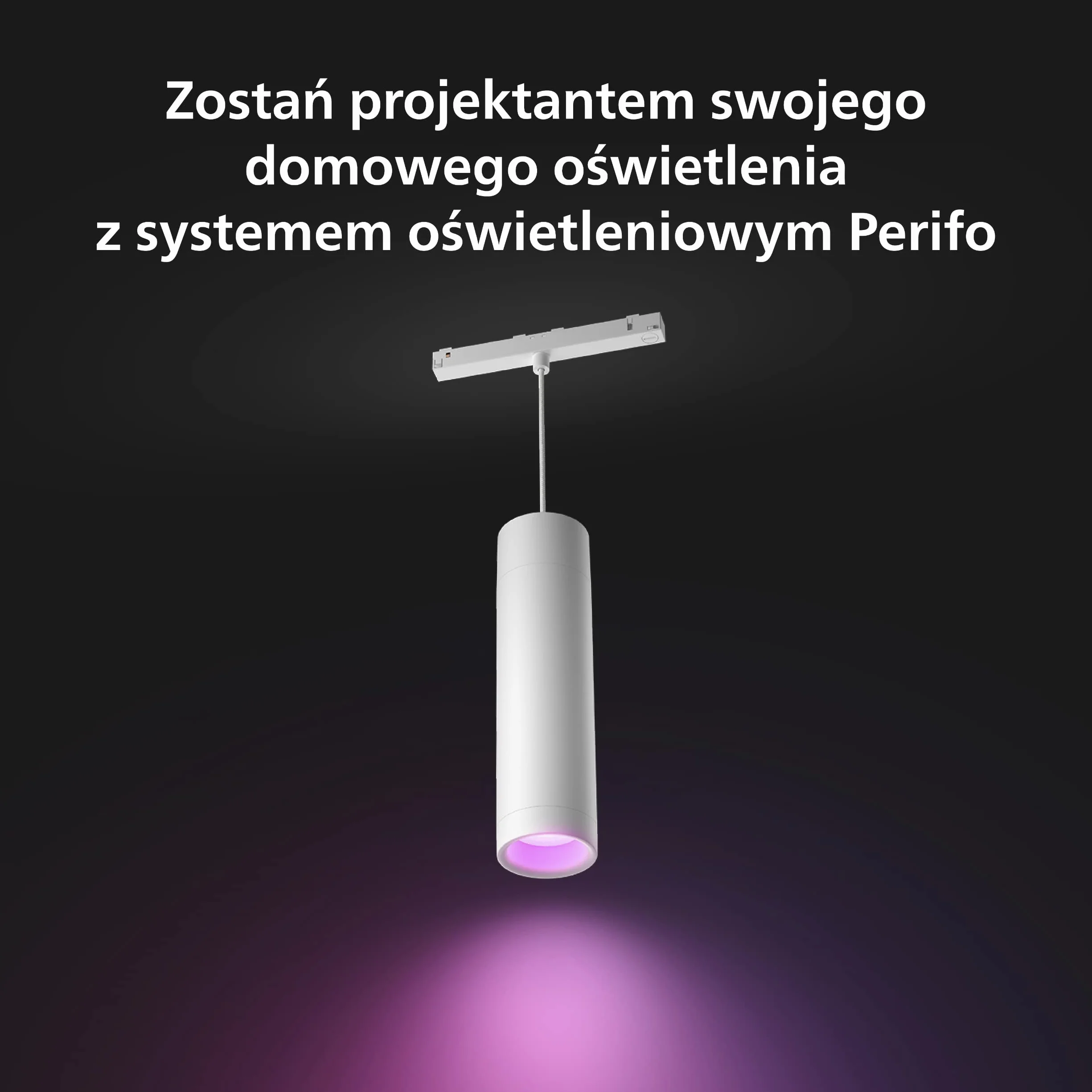 Philips Hue White and color ambiance Lampa wisząca Perifo (biała)