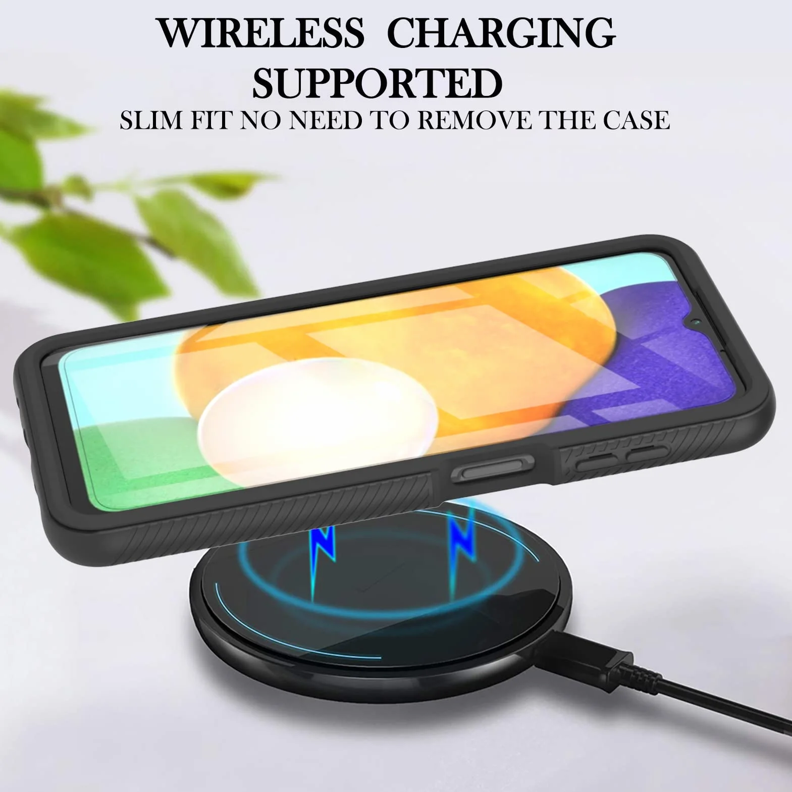 Etui do Motorola Moto G35 z wbudowaną osłoną ekranu 360° czerwony