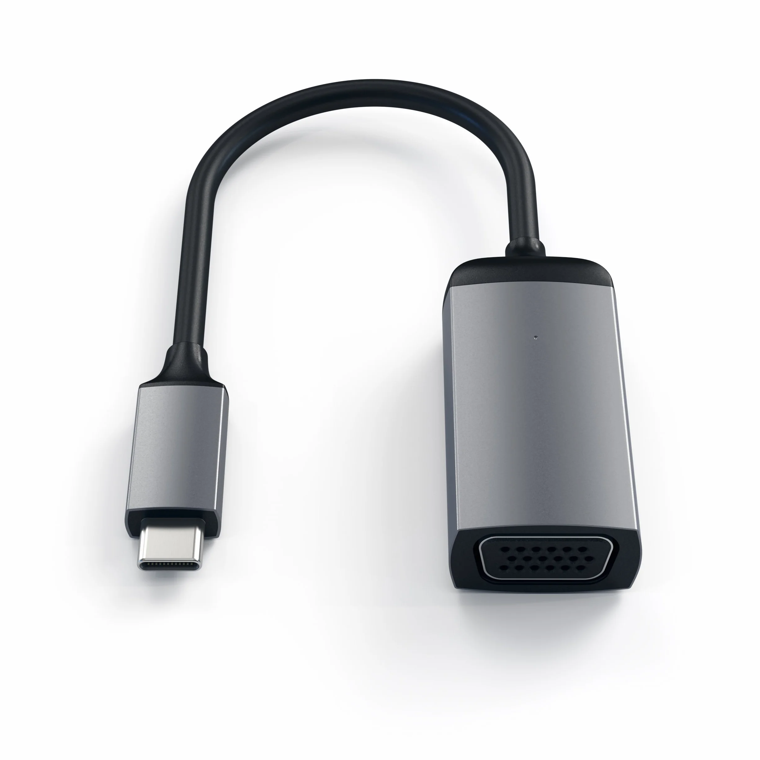 SATECHI USB-C do VGA Kabel Adaptera 1080P@60Hz, do MacBook Air i Pro, iPad Air i Pro, Mac Mini, iMac i innych – Gwiezdna szarość