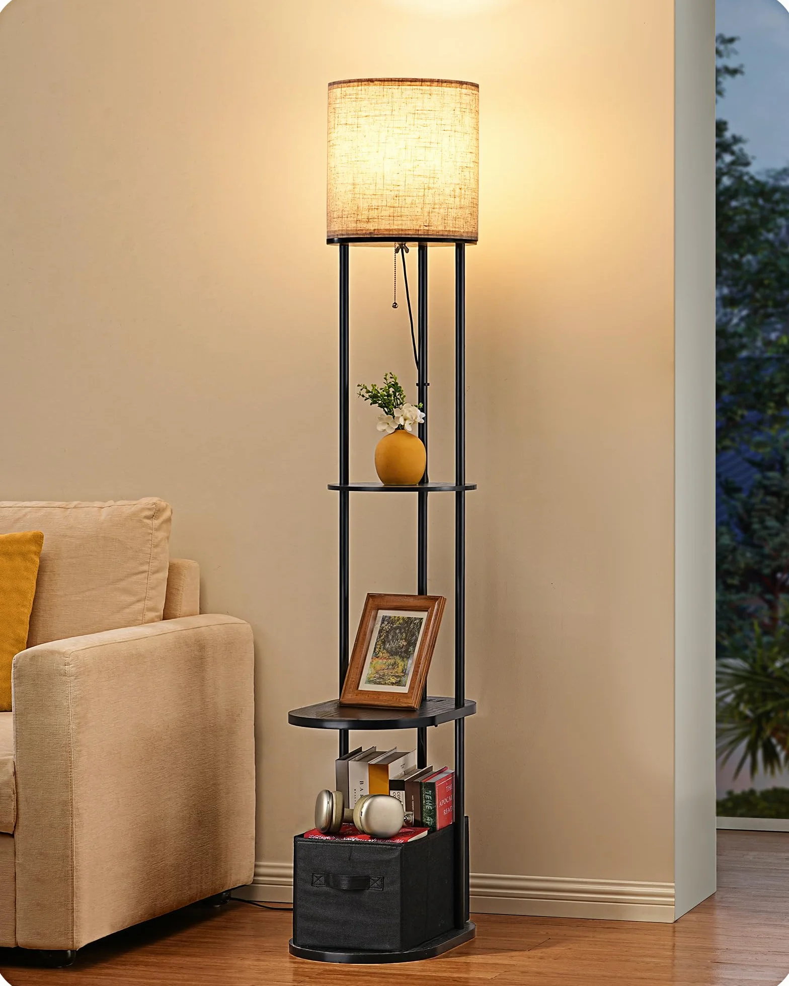 EDISHINE Lampa stojąca do salonu DHLFL06F