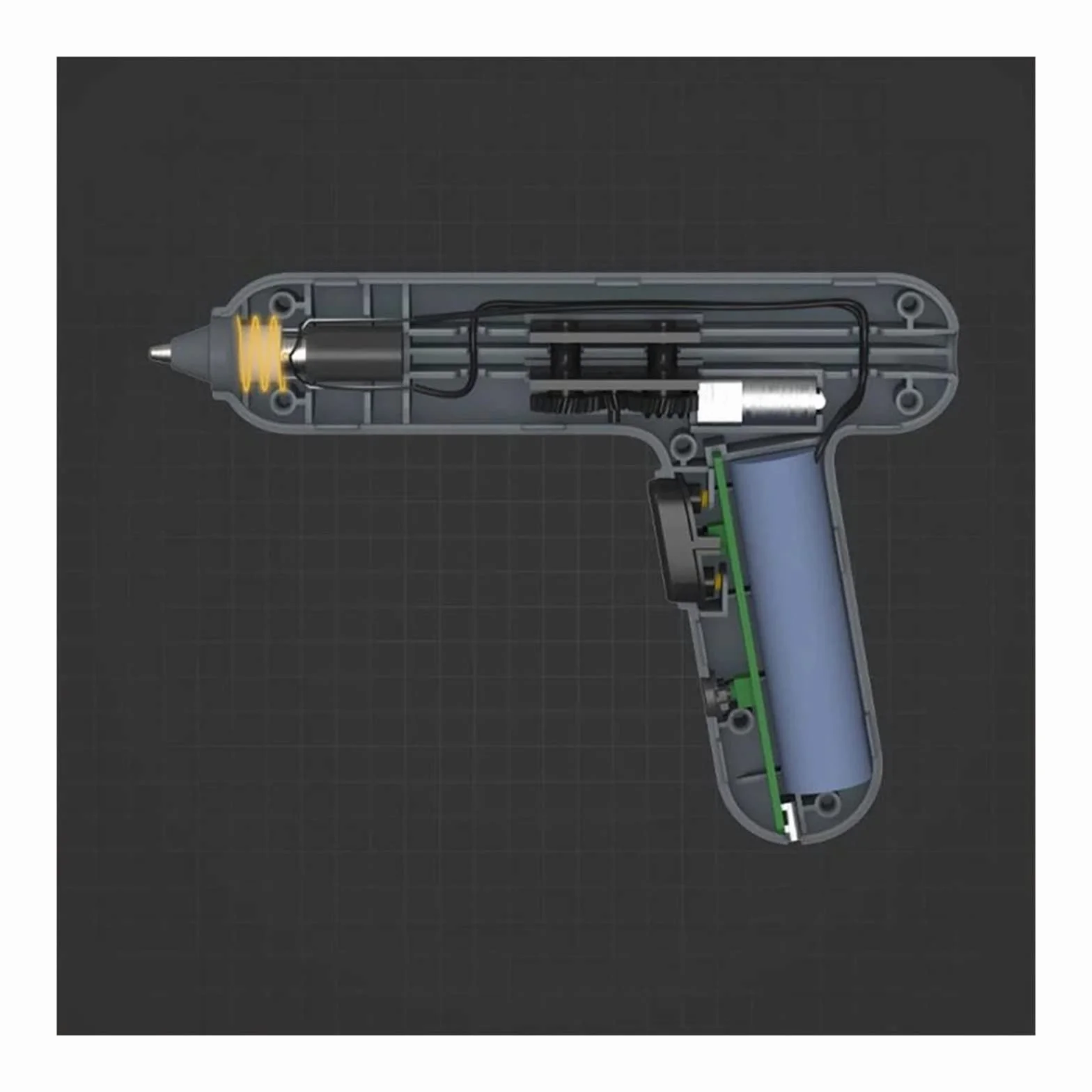 Pistolet Do Kleju Na GorąCo Elektryczny Pistolet Do Klejenia Na Gorąco Bezprzewodowy Mini Narzędzie Do Klejenia Termicznego Strona Główna DIY Przenośny Akumulator(XM-YP-830-A-10stick)