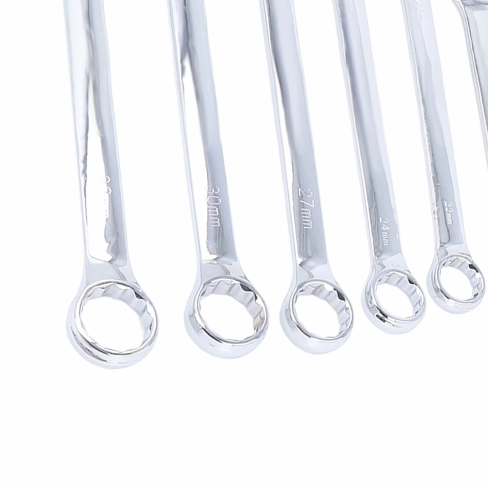 Wakects 20-częściowy Zestaw Kluczy Płasko-oczkowych, Klucz ze Stali Wanadowej, Chromowany, do Naprawy i Konserwacji Samochodów, Różne Rozmiary od 6 Mm do 32 Mm