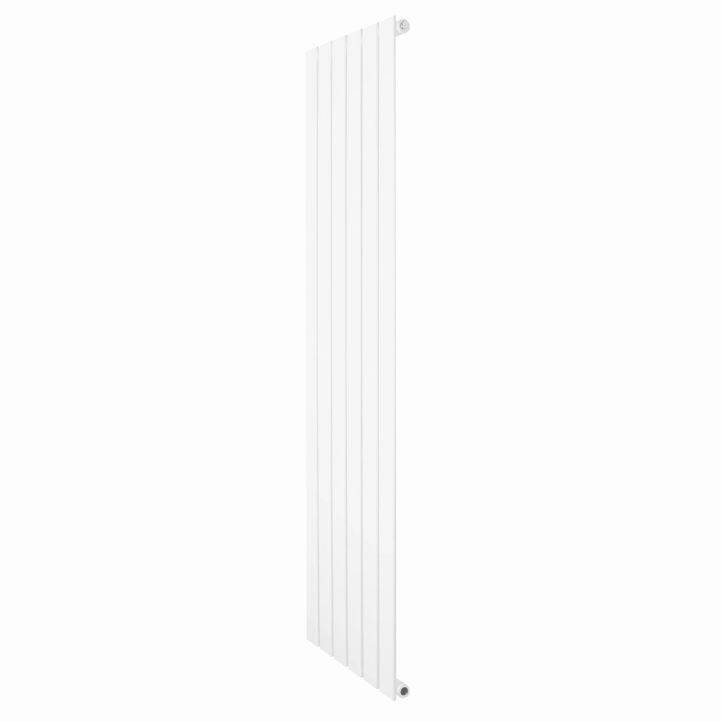 Płaski grzejnik jednokolumnowy 1600 mm x 420 mm, nowoczesny, designerski, jednopanelowy, centralne ogrzewanie, połysk, biały, stal węglowa, pionowa, kuchnia, salon, bezpłatny zestaw do mocowania i