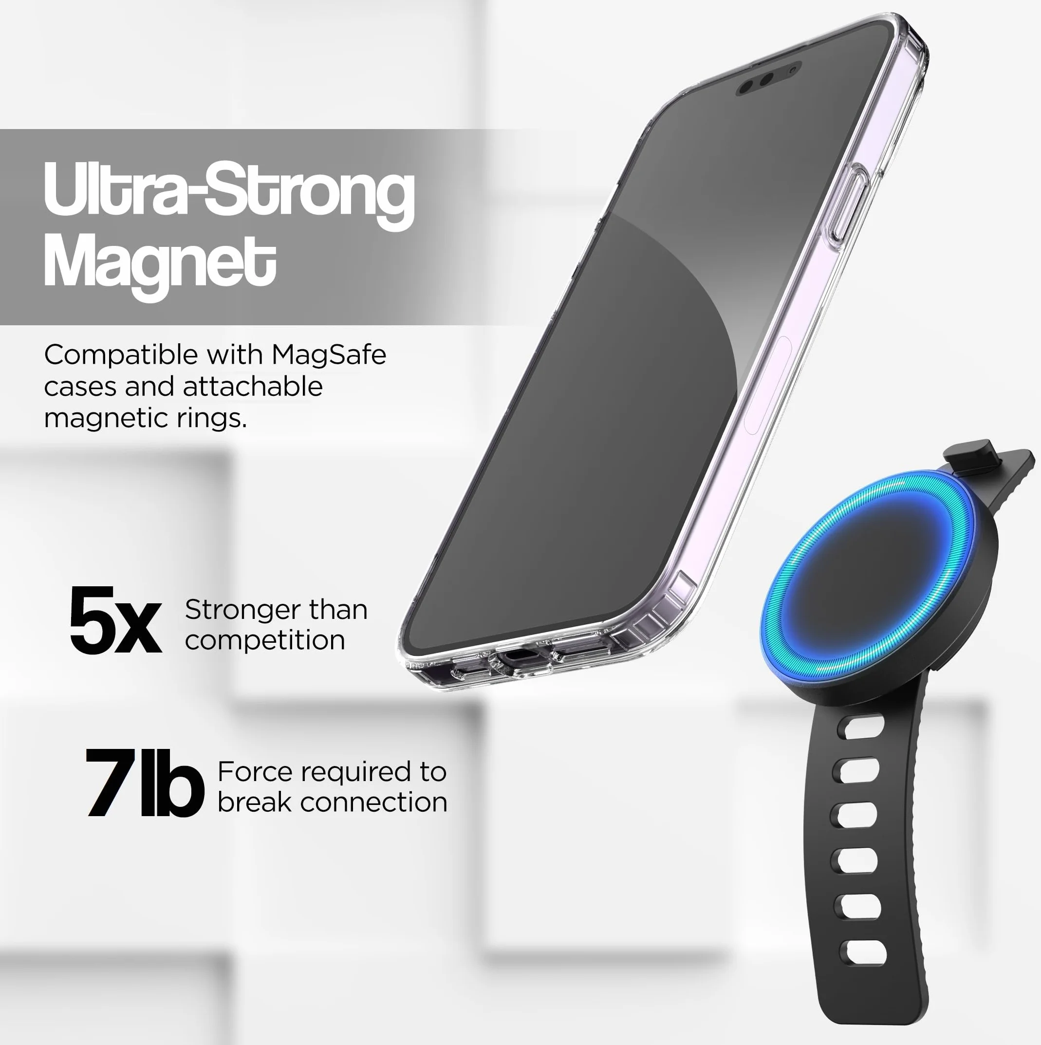 Encased Uchwyt magnetyczny G9-Gripper kompatybilny z MagSafe do roweru fitness, iPhone 14/13/12/Pro Max