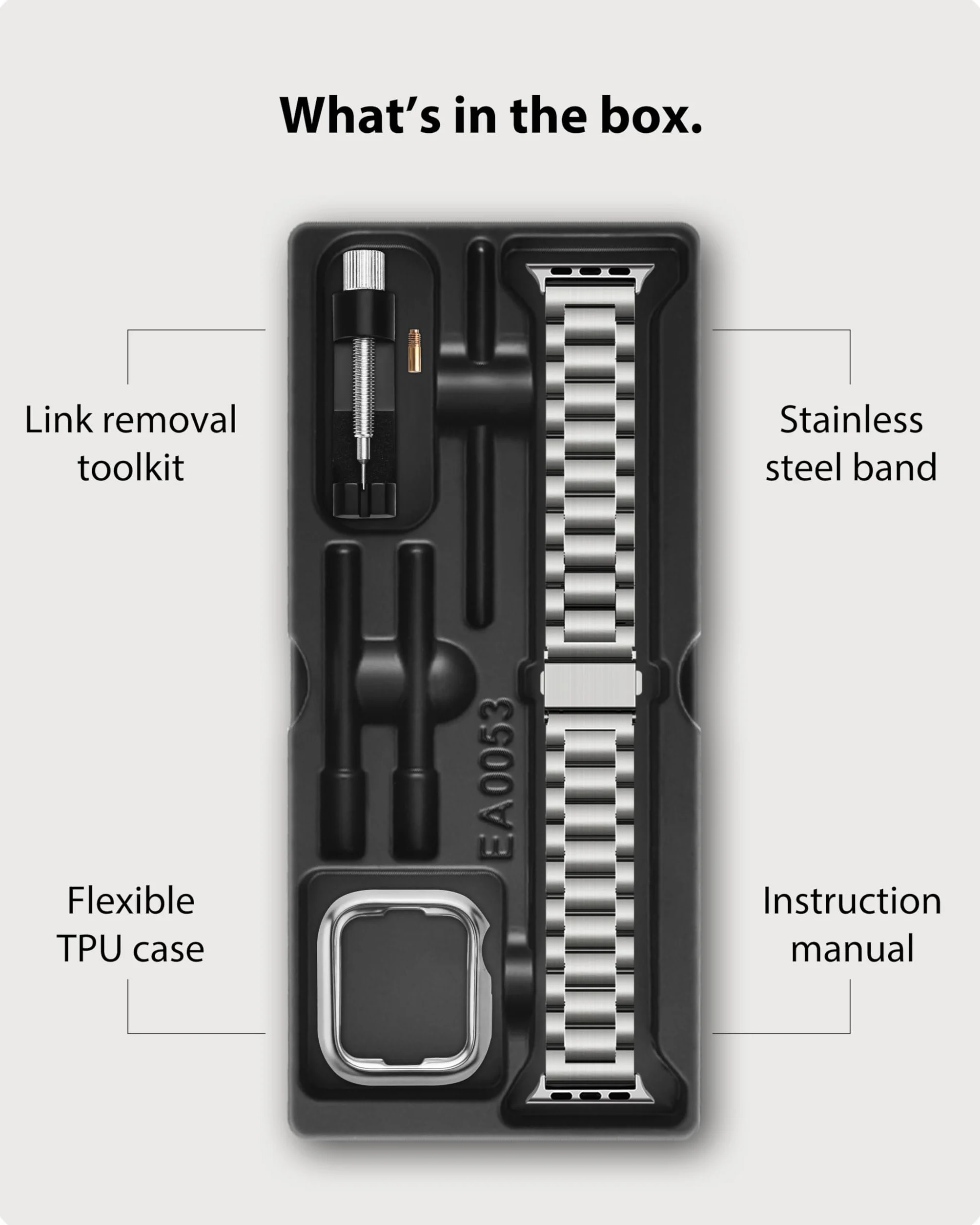 Fullmosa Metalowy pasek ze stali nierdzewnej kompatybilny z Apple Watch 42 mm, 41 mm, 40 mm, 38 mm, 44 mm, 45 mm, 46 mm, 49 mm iWatch serii 11, 10, 9, 8, 7, 6