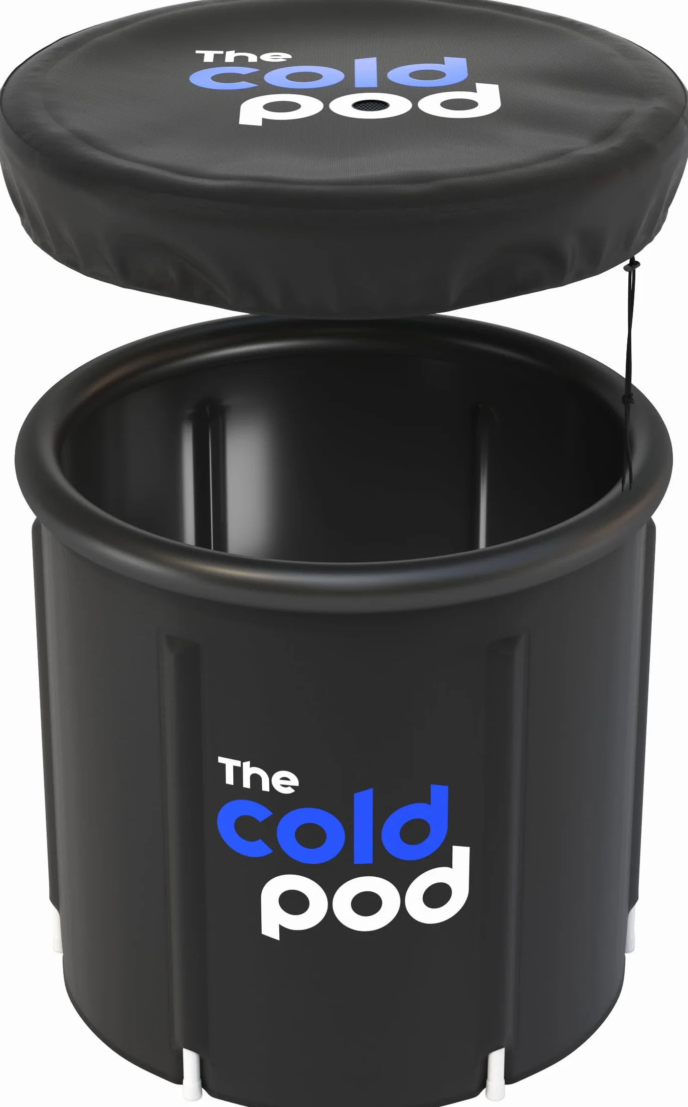 The Cold Pod składana wanna do kąpieli lodowej dla sportowców z pokrywą, 75 cm, przenośna tuba do krioterapii, do użytku wewnątrz i na zewnątrz, dla dorosłych