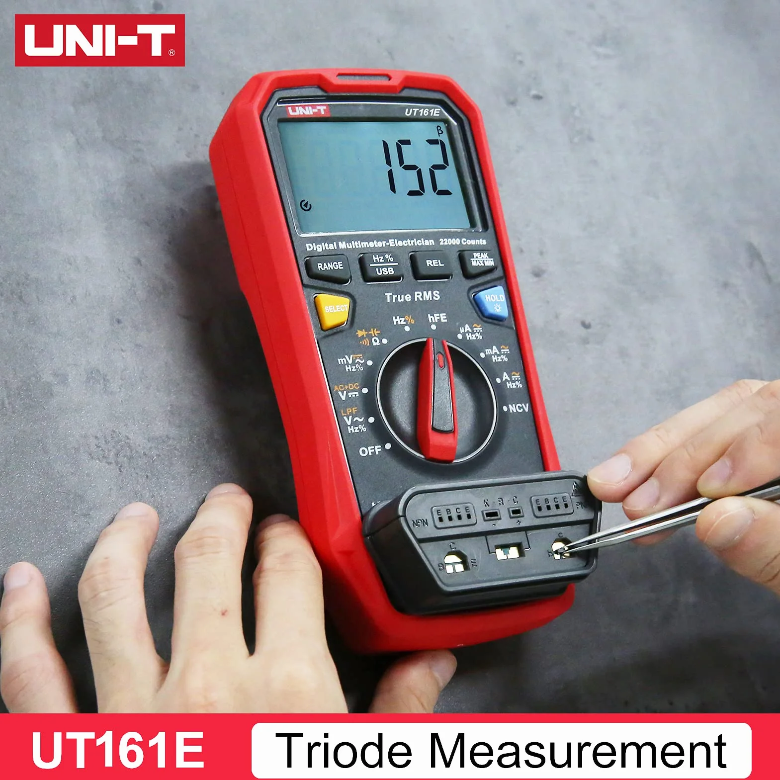 UNI-T UT161E Digital Multimeter True RMS AC/DC Voltage Current Resistance Capacitance Tester