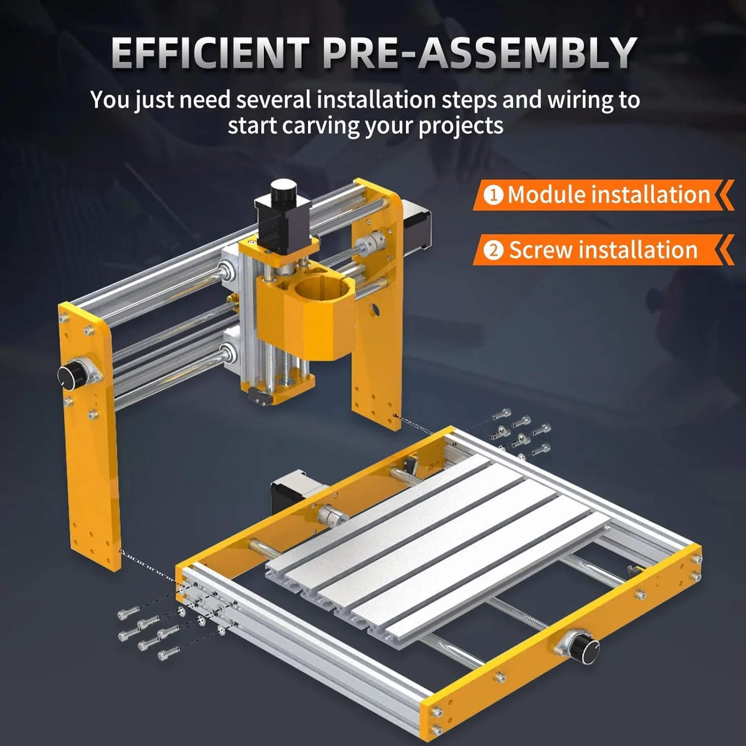 LUNYEE 3018 PRO MAX 500 W pełni metalowa frezarka CNC, 3-osiowy wyłącznik krańcowy i wyłącznik awaryjny, do cięcia drewna akrylowego MDF PCB z tworzywa sztucznego, obszar roboczy: 300 mm x 180 mm x 80