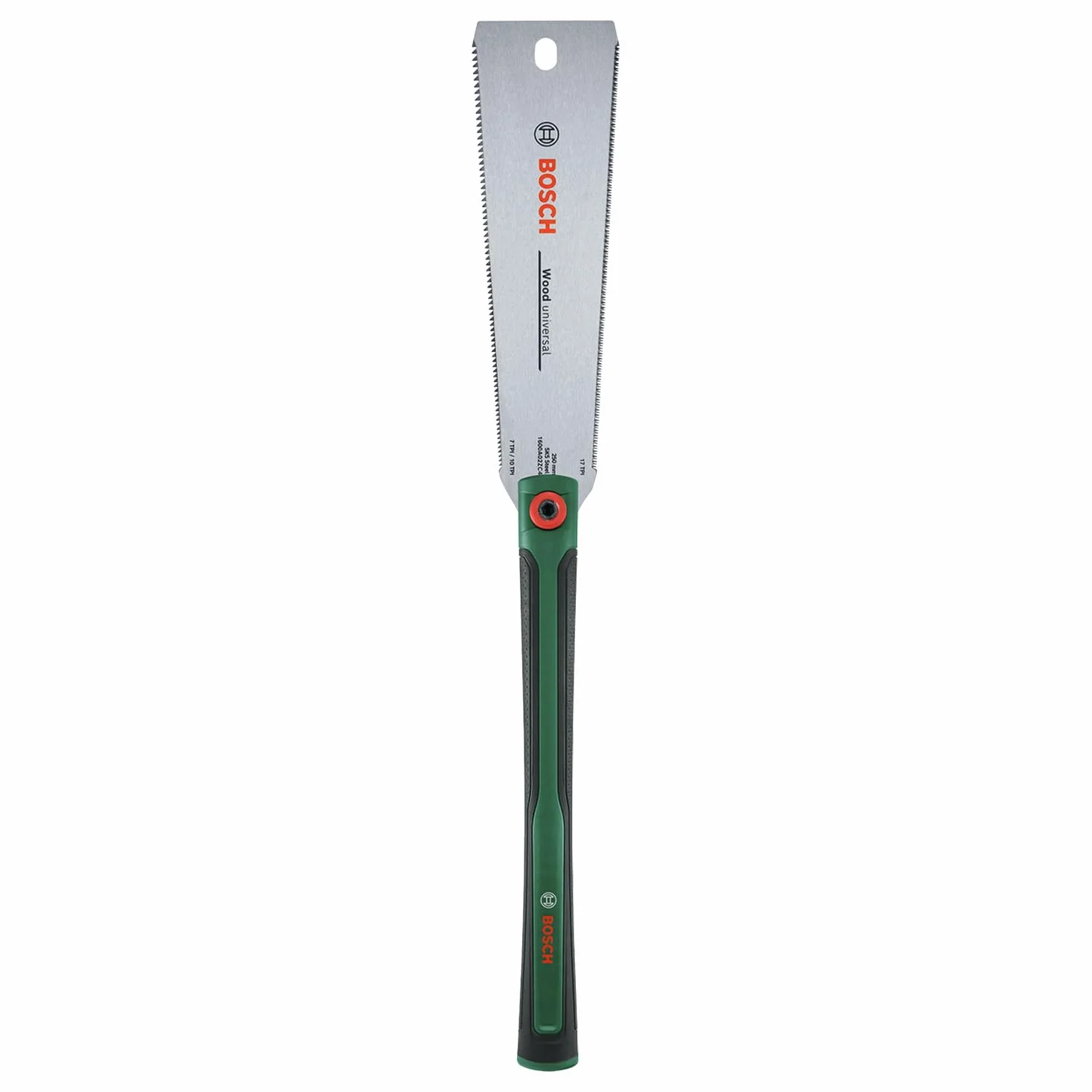 Bosch jap. piła Ryoba 250 mm (piła do cięć blisko powierzchni i precyzyjnych cięć w drewnie oraz tworzywach, brzeszczot ze stali SK5, obustr. zęby 7–10/17 TPI, dł. rękojeść z okładziną Softgrip)