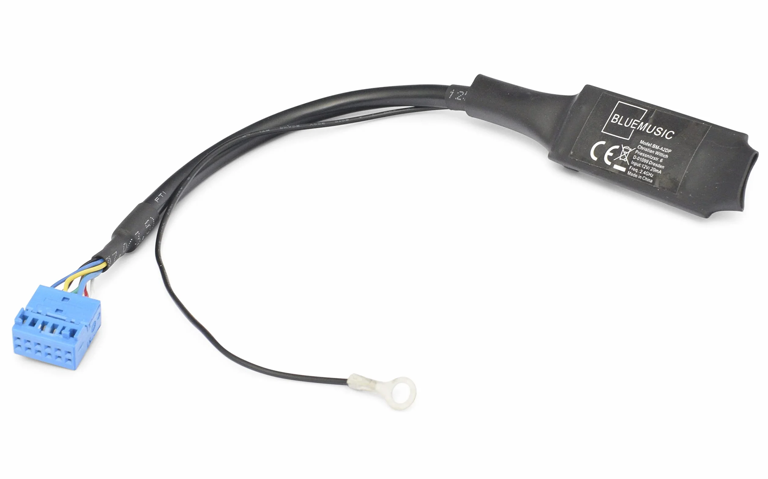 BlueMusic Bluetooth Audio Adapter 12pin Quadlock kompatybilny z VAG RCD-210 RNS-310/315 RNS-E BNS 5.0 AB rok budowy lipiec 2010