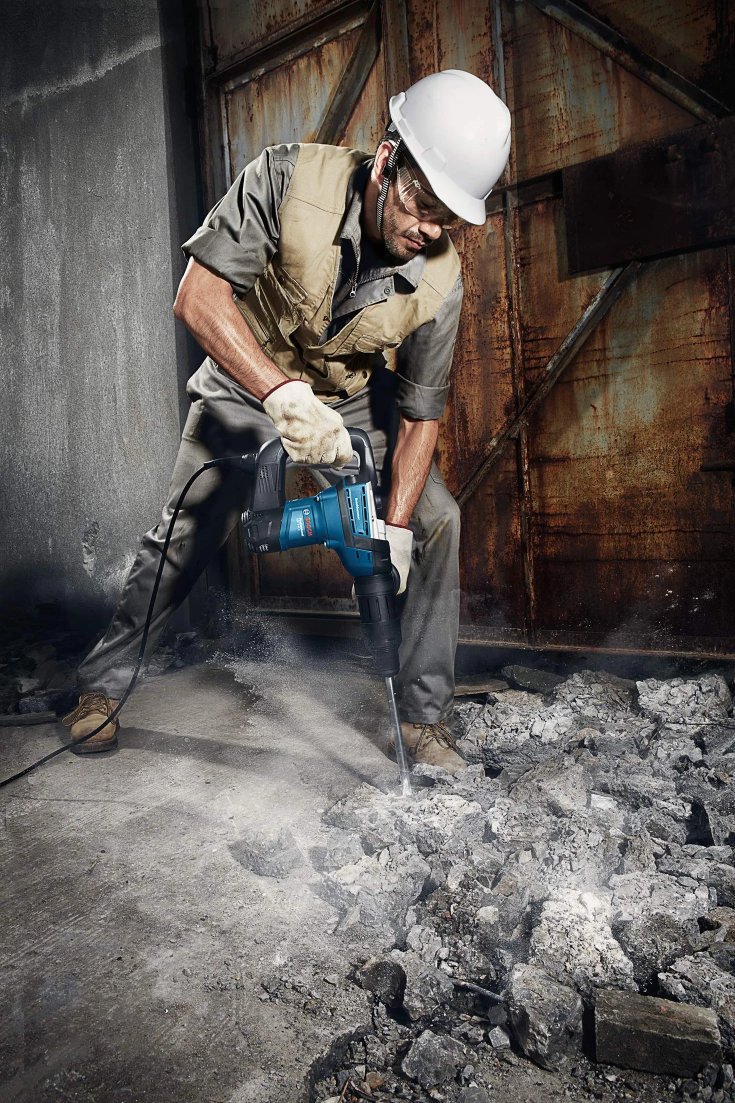 Bosch Professional: młot udarowo-obrotowy GBH 5-40 D (1 100 W, uchwyt SDS max, nominalna prędkość obrotowa 170 – 340 min-1, walizka)