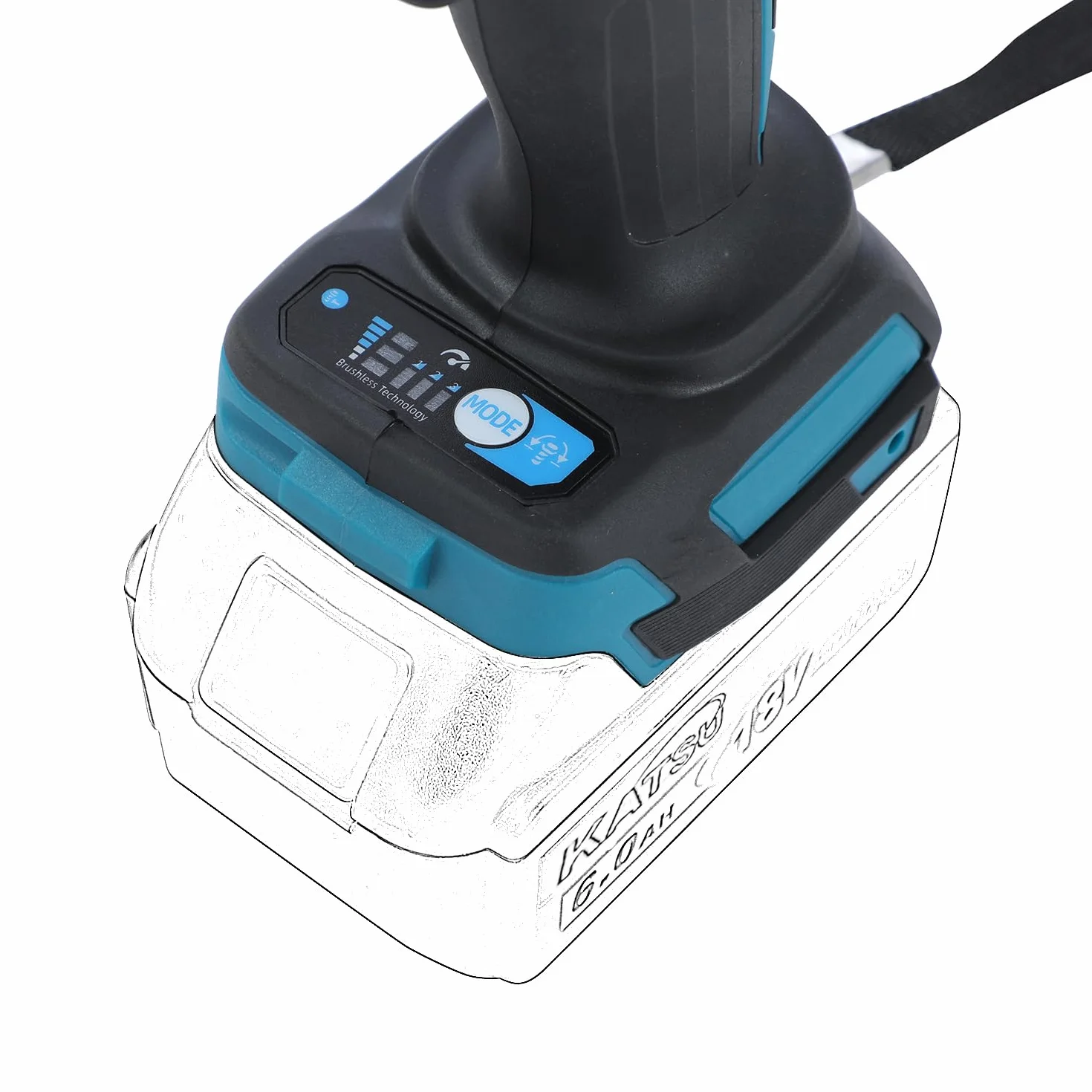 Katsu FIT-BAT akumulatorowa wkrętarka udarowa, bezszczotkowa 21 V 1/2", 700 Nm, bezprzewodowa, elektryczna wkrętarka udarowa, bez akumulatora lub ładowarki 102471