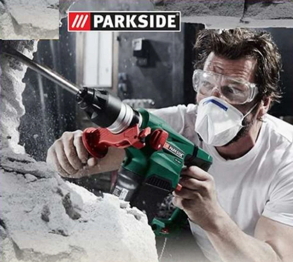 Młot pneumatyczny • Perforator i dłutownik • Parkside 1500W z akcesoriami • PBH 1500 B2