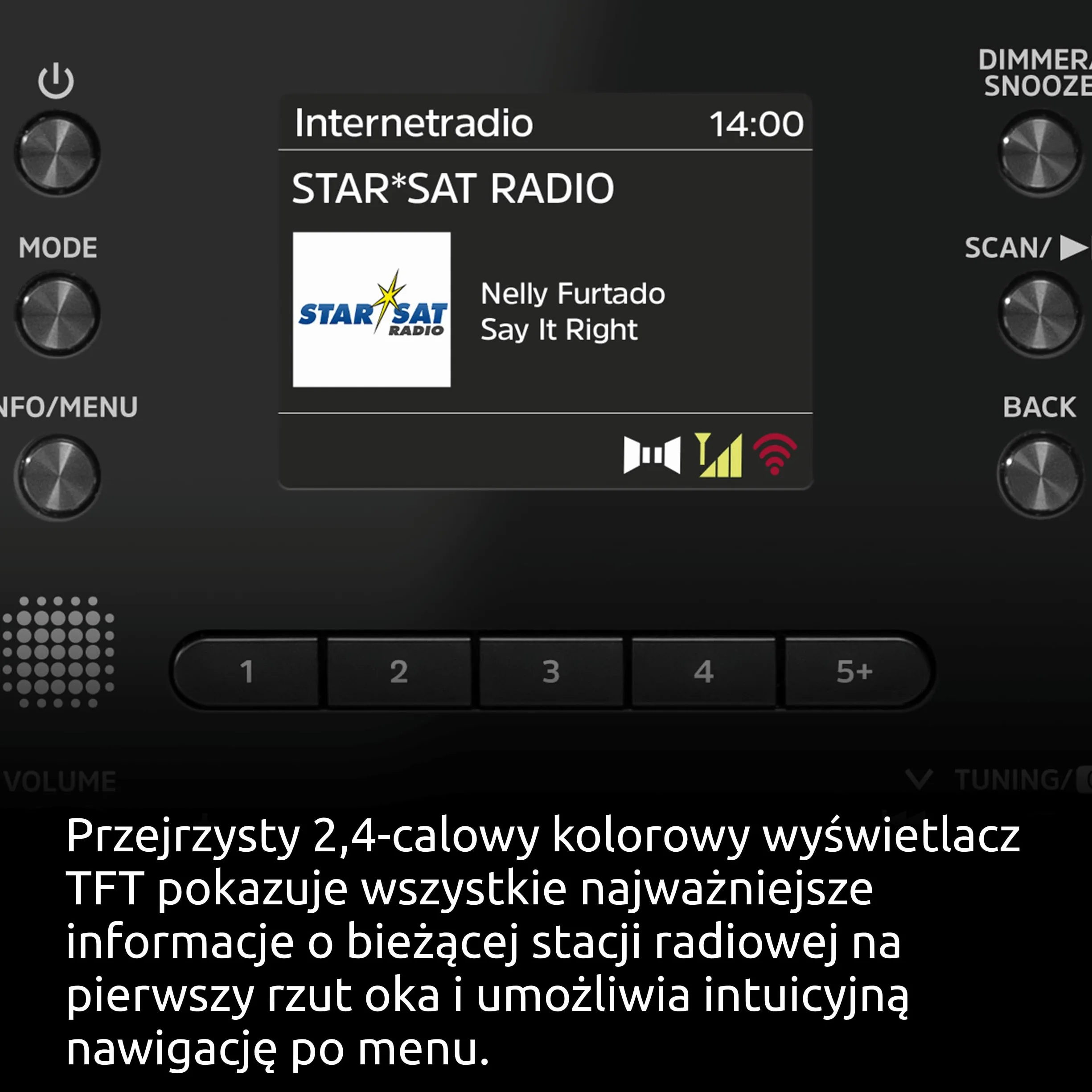 TechniSat DIGITRADIO 550 IR Stereo radio internetowe DAB+ UKW WLAN Bluetooth czarne