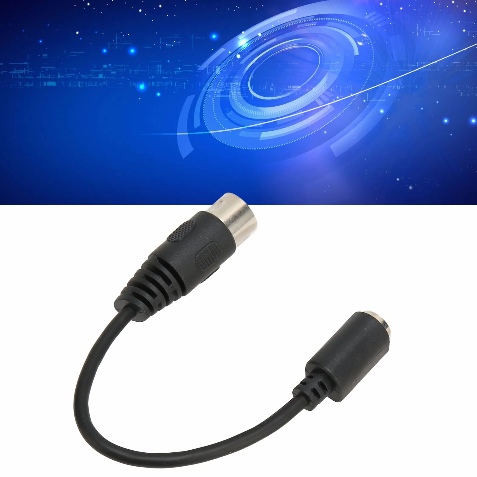 Kabel Konwerter Myszy Klawiatury DIN 5 Pin Męski do Mini DIN 6 Pin Przewód Adapter 5.9in