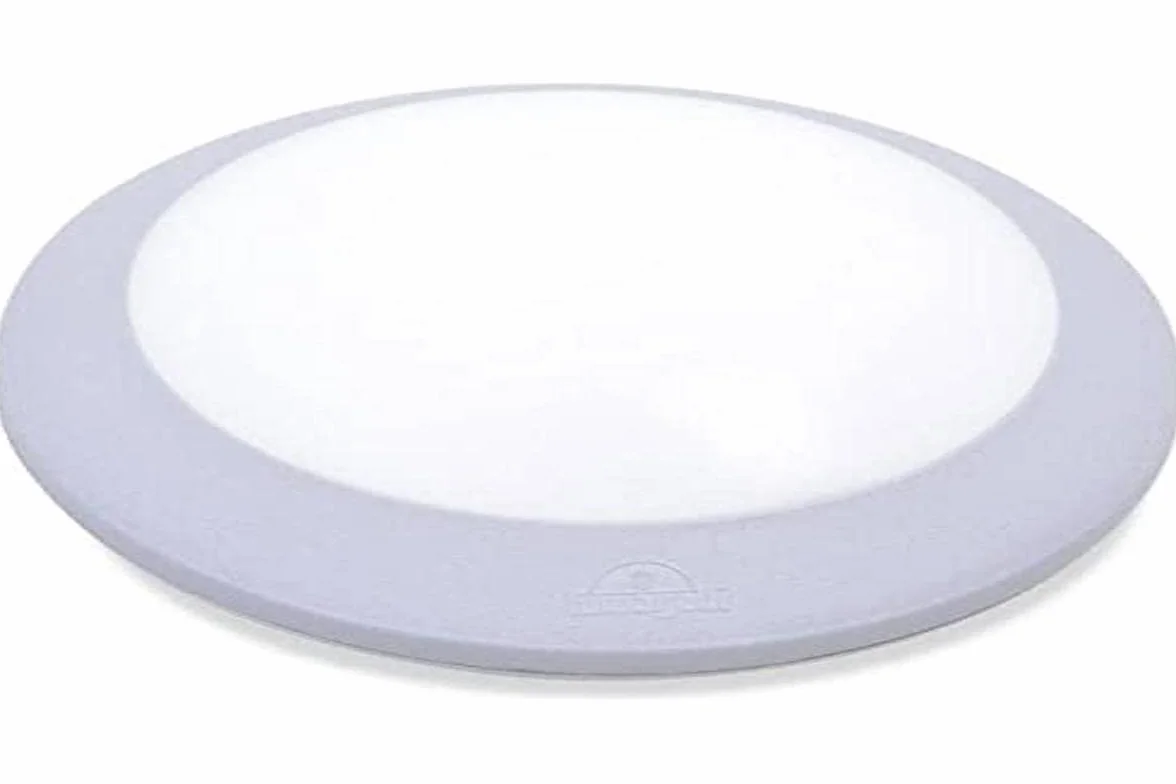 BARCELONA LED Berta Lampa Zewnętrzna E27 IP66 Szara | Odporna żywica, montaż ściana sufit, Ø275mm, trwałe szare wykończenie