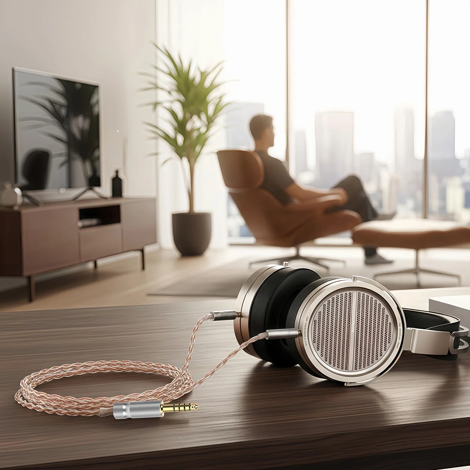 GEEKRIA Apollo Kabel zbalansowany 4,4 mm 6N OCC posrebrzany 1,5 m FiiO FT1 FT3 FT5 FT7 FT13 JT1 Aune AR5000 SR7000