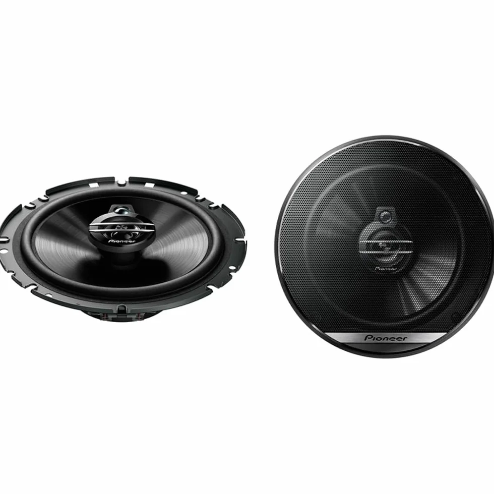 Pioneer TS-G1730F 3-drożny głośnik współosiowy do samochodów (300 W), 17 cm, mocny dźwięk, IMPP-Membr czarny