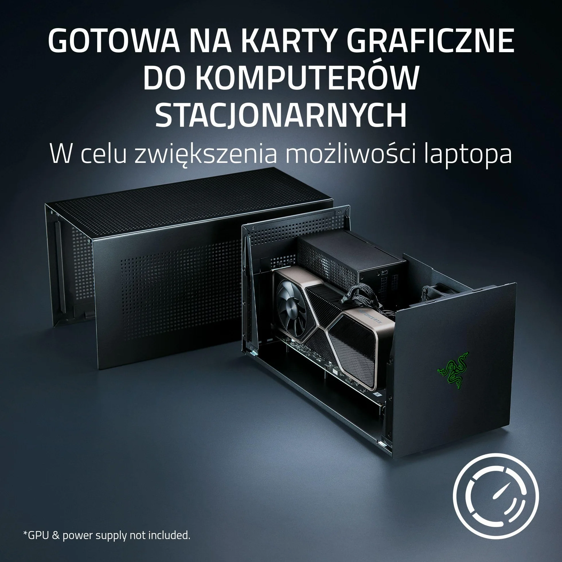 Razer Core X V2 Zewnętrzna obudowa graficzna Thunderbolt 5 PCIe Czarny