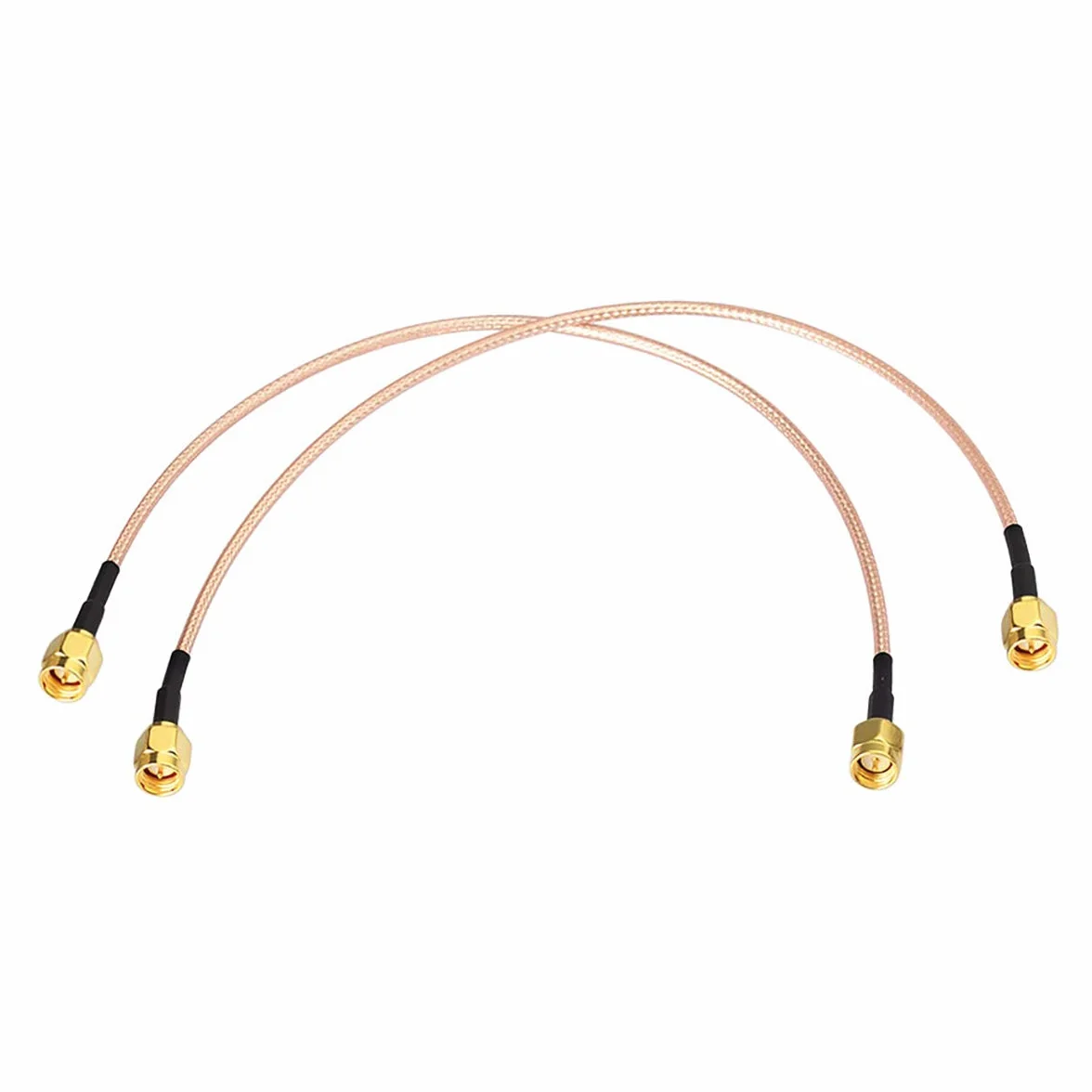 Bingfu SMA męski na SMA męski RG316 koncentryczny kabel rozruchowy 30 cm 30 cm (2-pak) do LNA niski poziom hałasu RTL SDR Dongle ADS-B odbiornik VNA Vector Network Analyzer Antena SWR Meter Spectrum