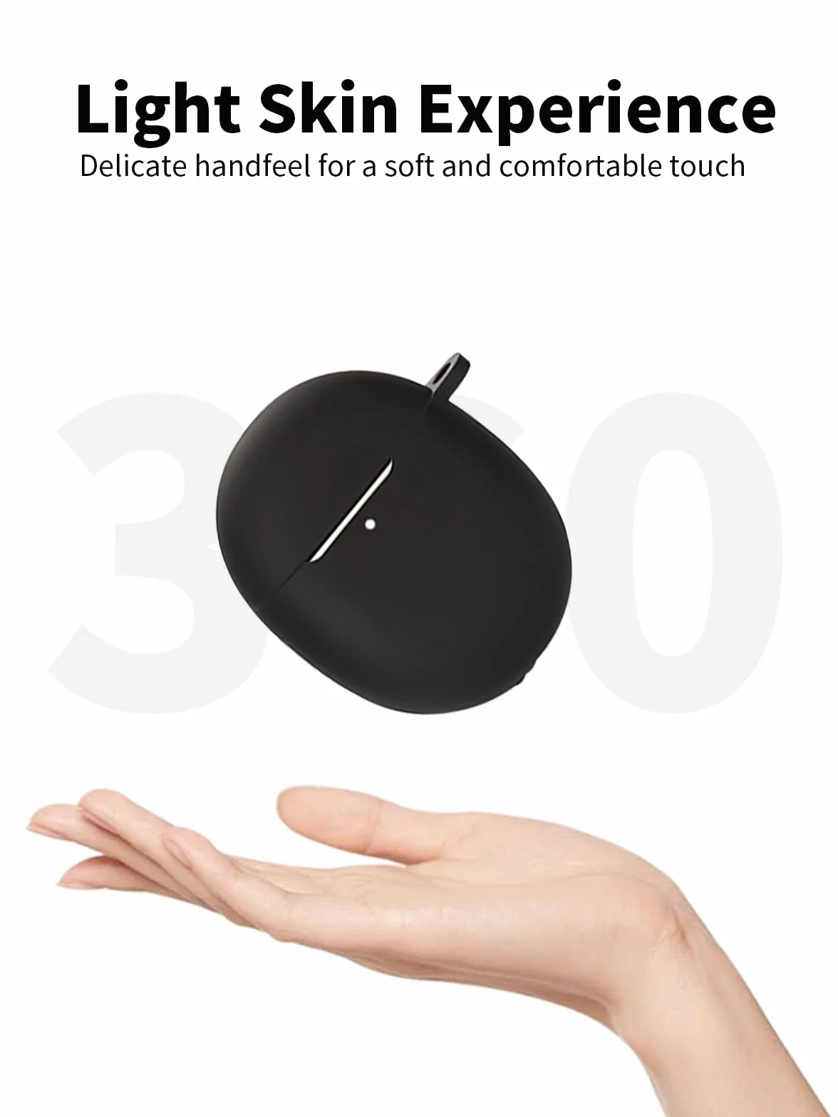 Silikonowe etui ochronne do słuchawek Google Pixel Buds Pro 2 - czarne