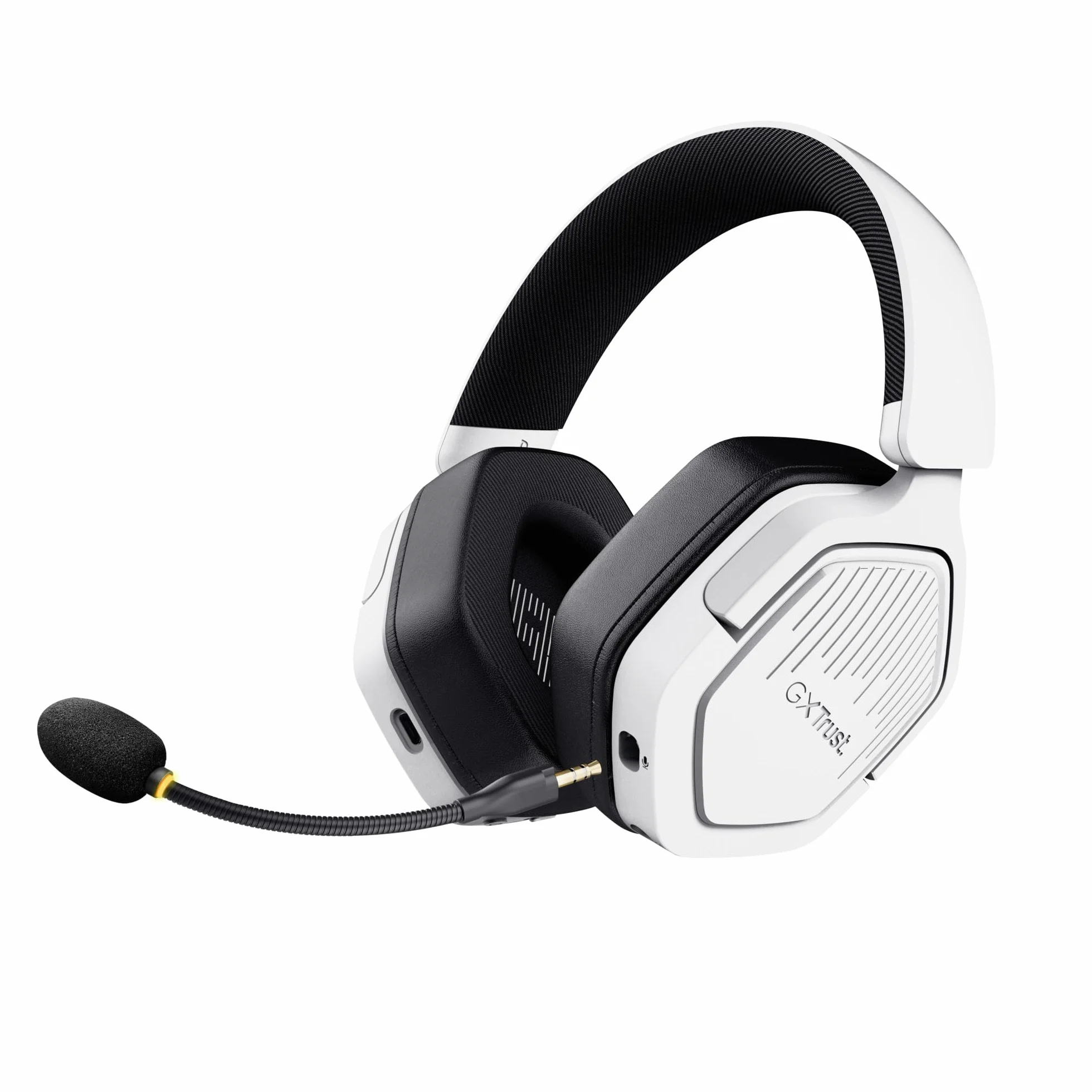 Trust GXT 1493W Ravox Bezprzewodowe Słuchawki Gamingowe Bluetooth 2.4 GHz PS5 PS4 Switch PC 50mm 70h Biały