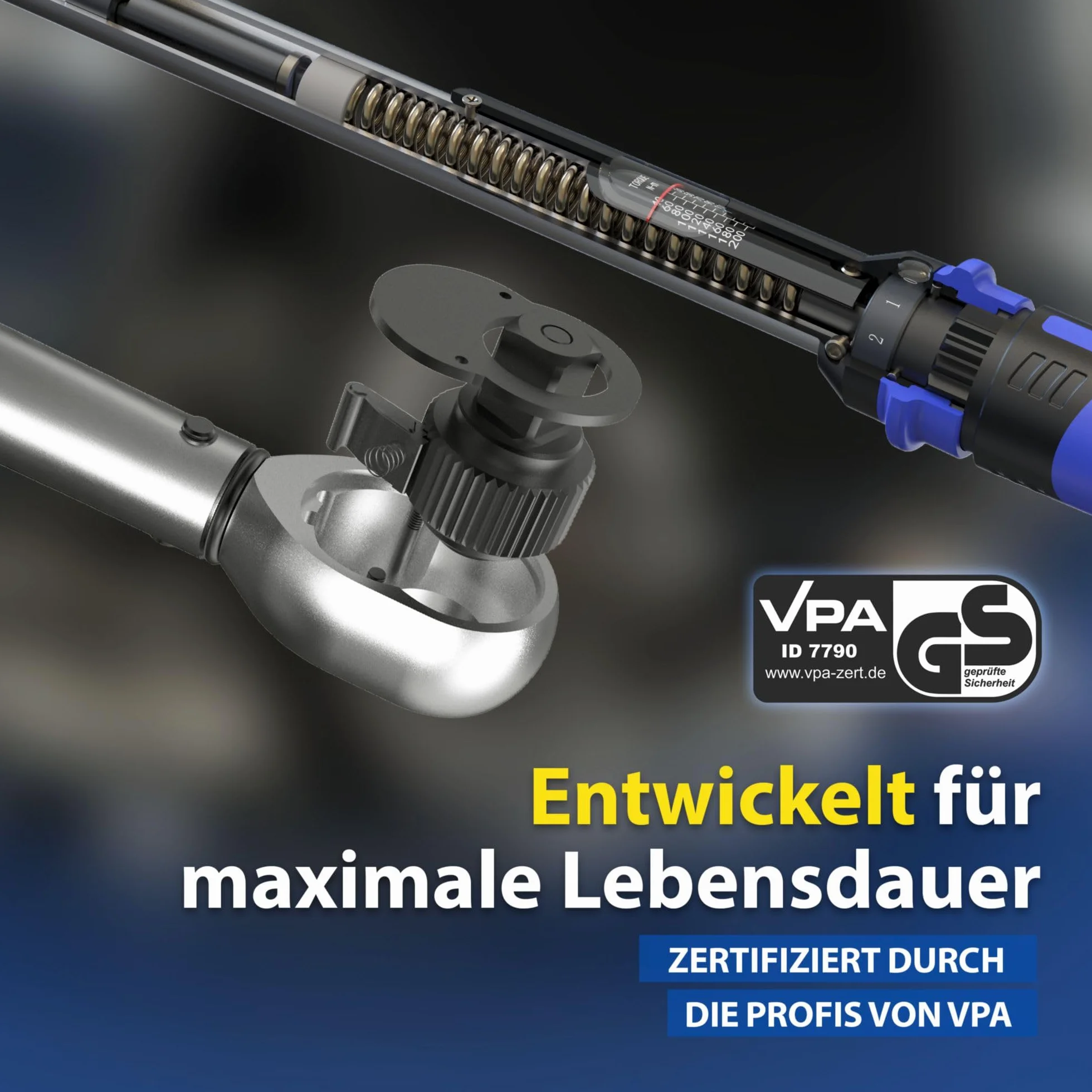 Goodyear 75522 Klucz Dynamometryczny, Wielokolorowy, 4 Elementy