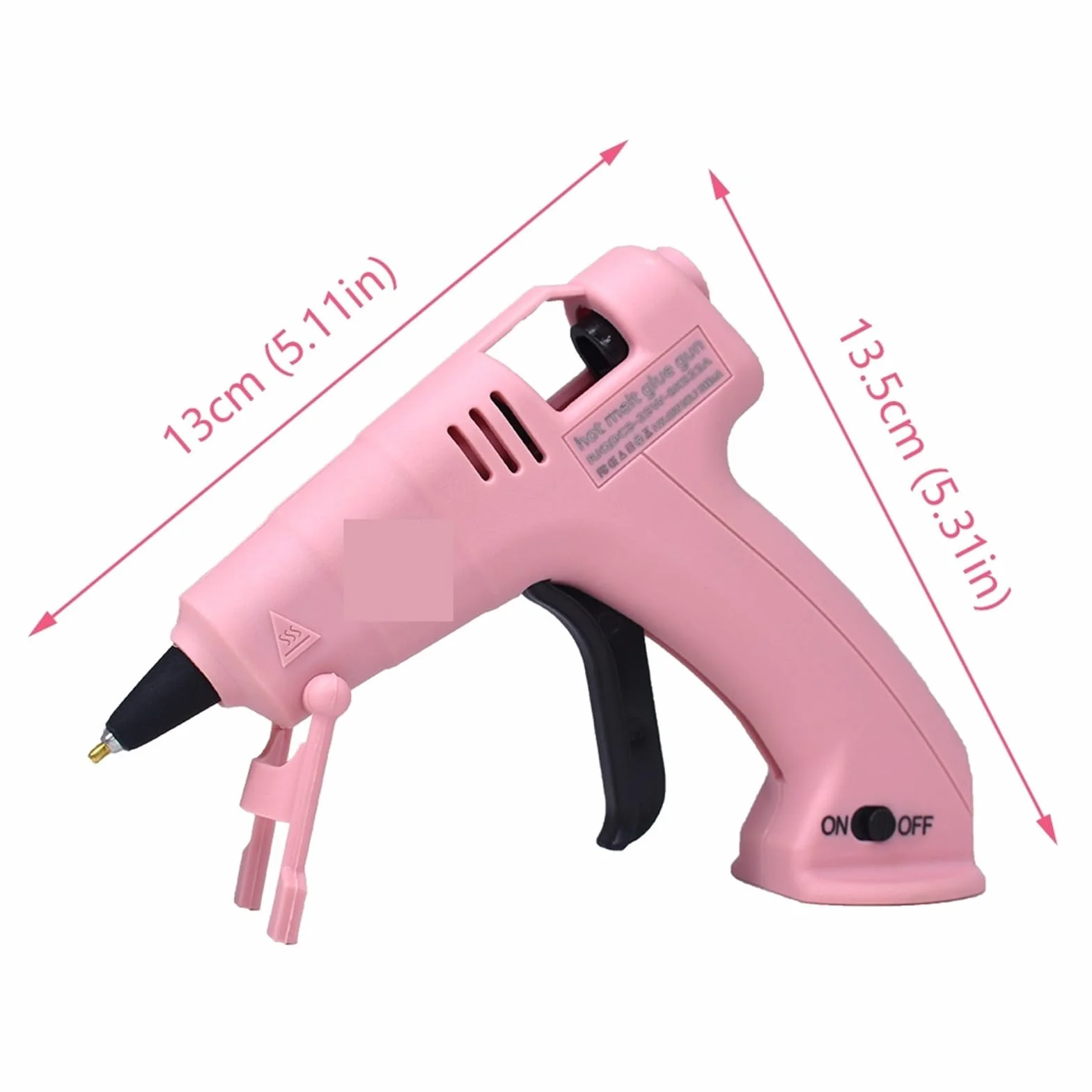 Bezprzewodowy Pistolet Do Klejenia Na Gorąco Dziecko Rękodzieło Domowe Naprawy DIY Użyj Kleju W Sztyfcie 7 Mm Bezprzewodowy Pistolet Do Klejenia 3,6 V 2000 MAh 60 Min Czas Użytkowania Szybkie Nagrzewa