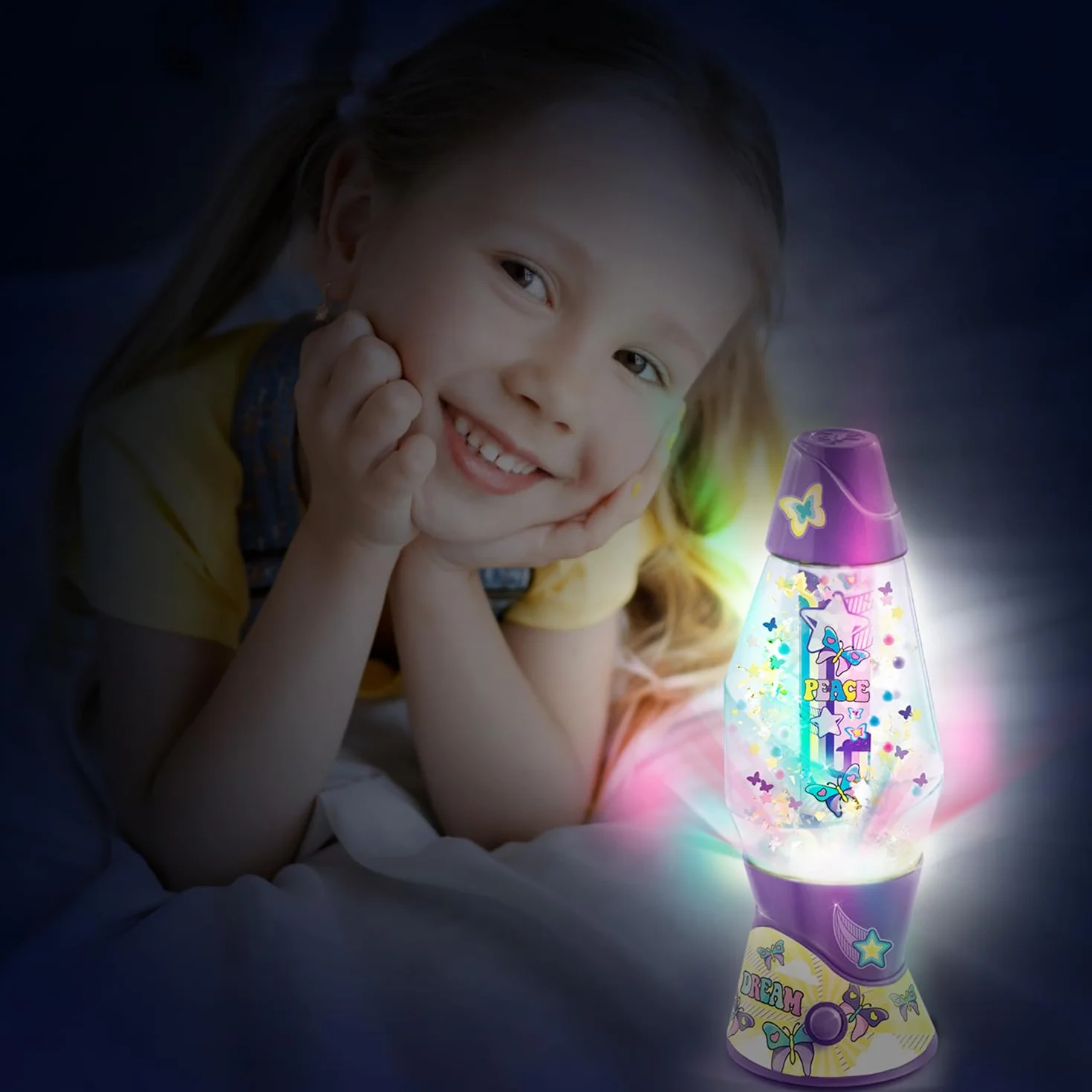 Canal Toys Lampa Mini Lava DIY, zielona niebieska fioletowa, jeden rozmiar
