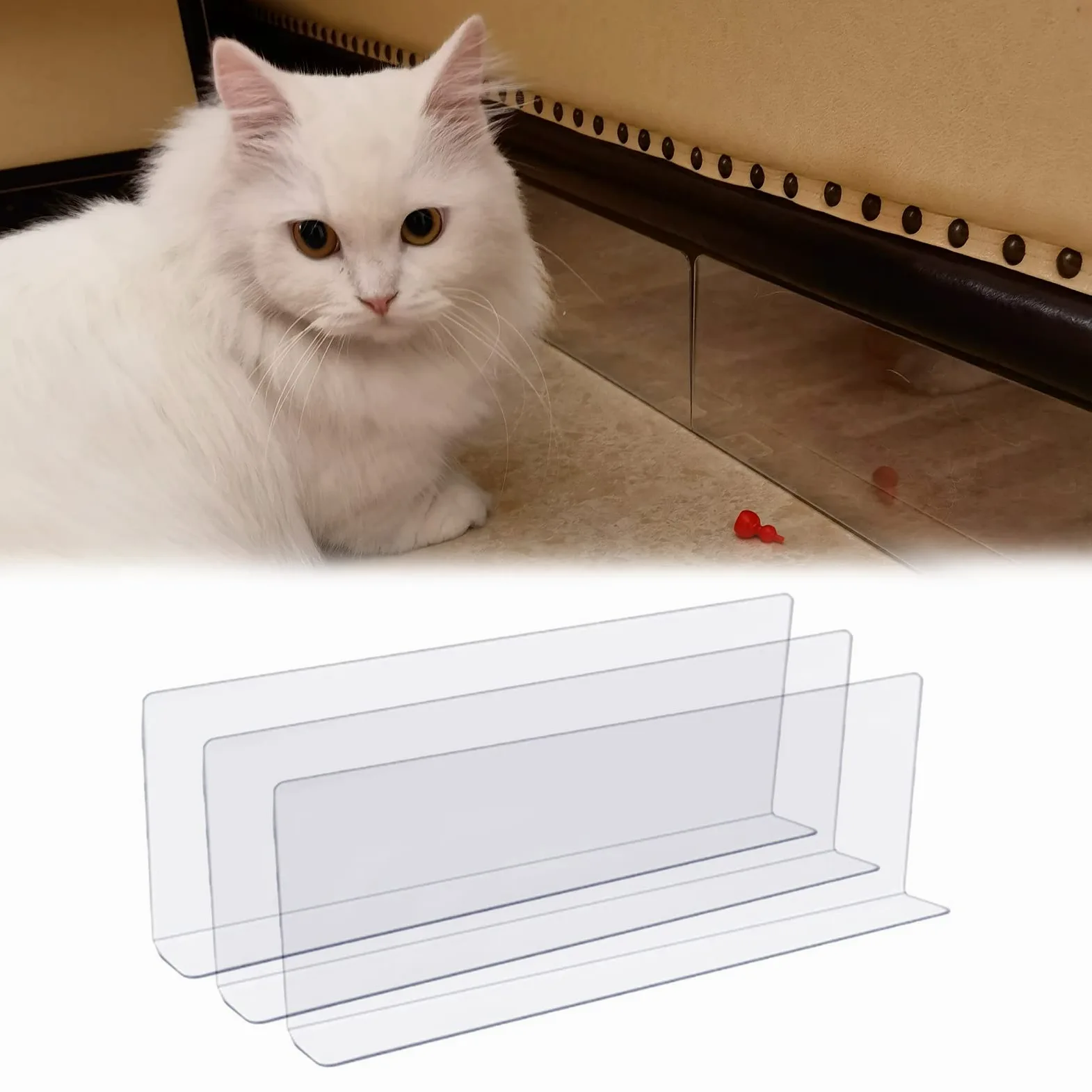 Blokada szczelin na kanapę dla zwierząt domowych 5 do 30 cm regulowany ochraniacz na sofę plastikowe stopery szczeliny łóżka z taśmą ochraniacz na meble do salonu (100 x 5 x 5 cm)