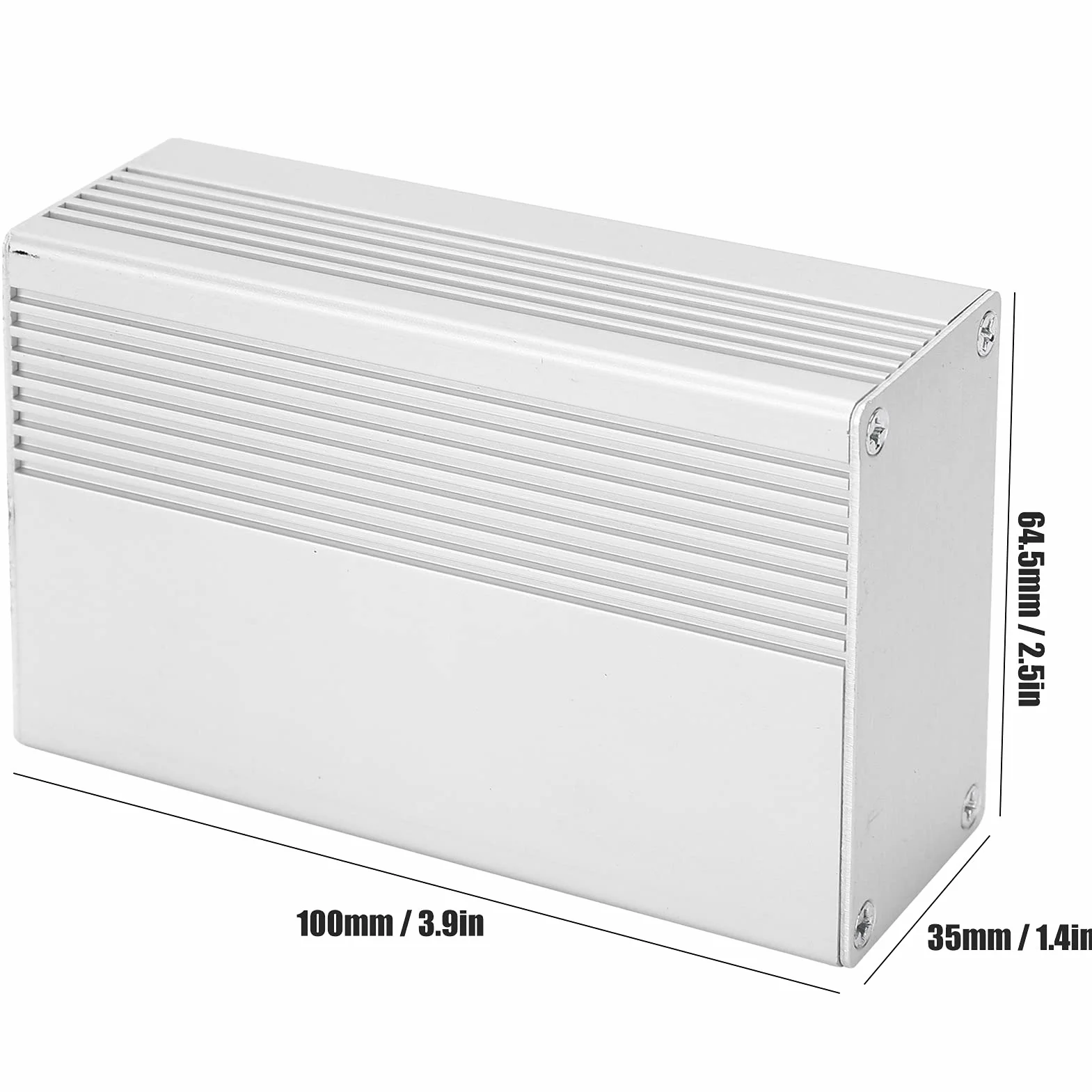 Aluminiowa Elektroniczna Obudowa Skrzynki Projektowej Obudowa Dzielona Obudowa Skrzynki Przyłączeniowej DIY Obudowa 1,4 X 2,5 X 3,9 Cala