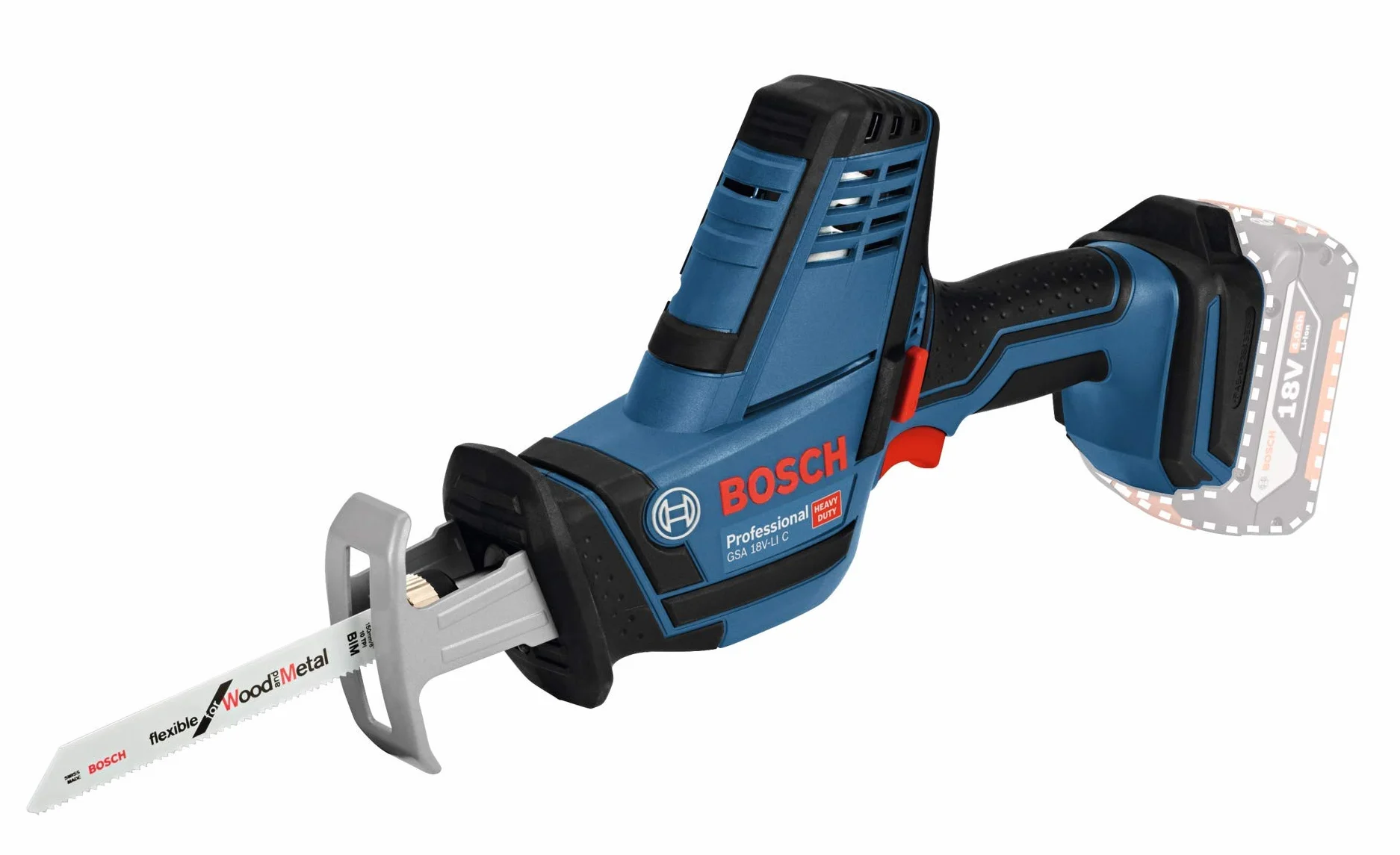 Bosch Professional GSA 18V-LI C akumulatorowa piła szablasta 18V L-BOXX