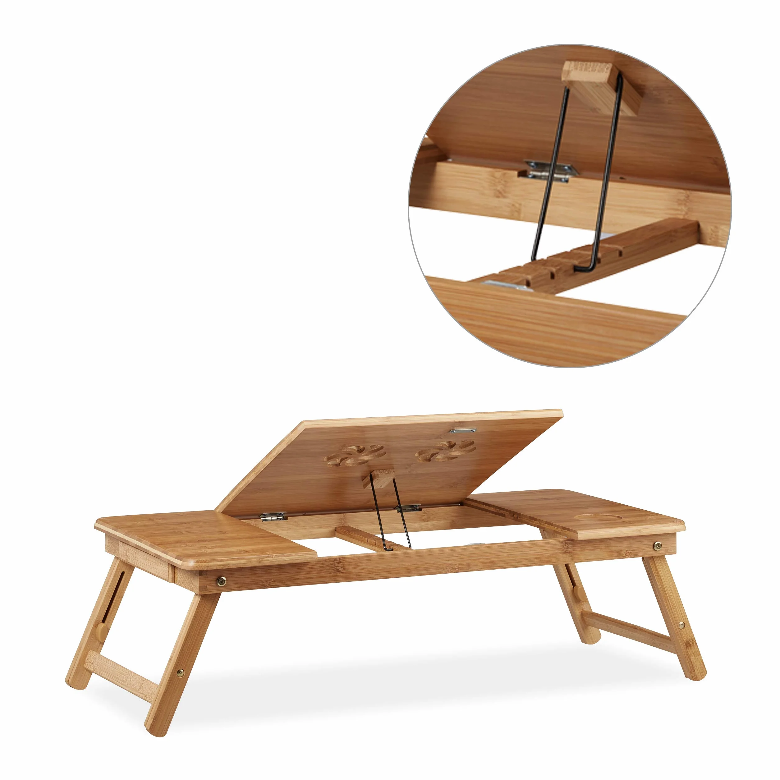 Relaxdays Stolik pod Laptopa Brązowy XL