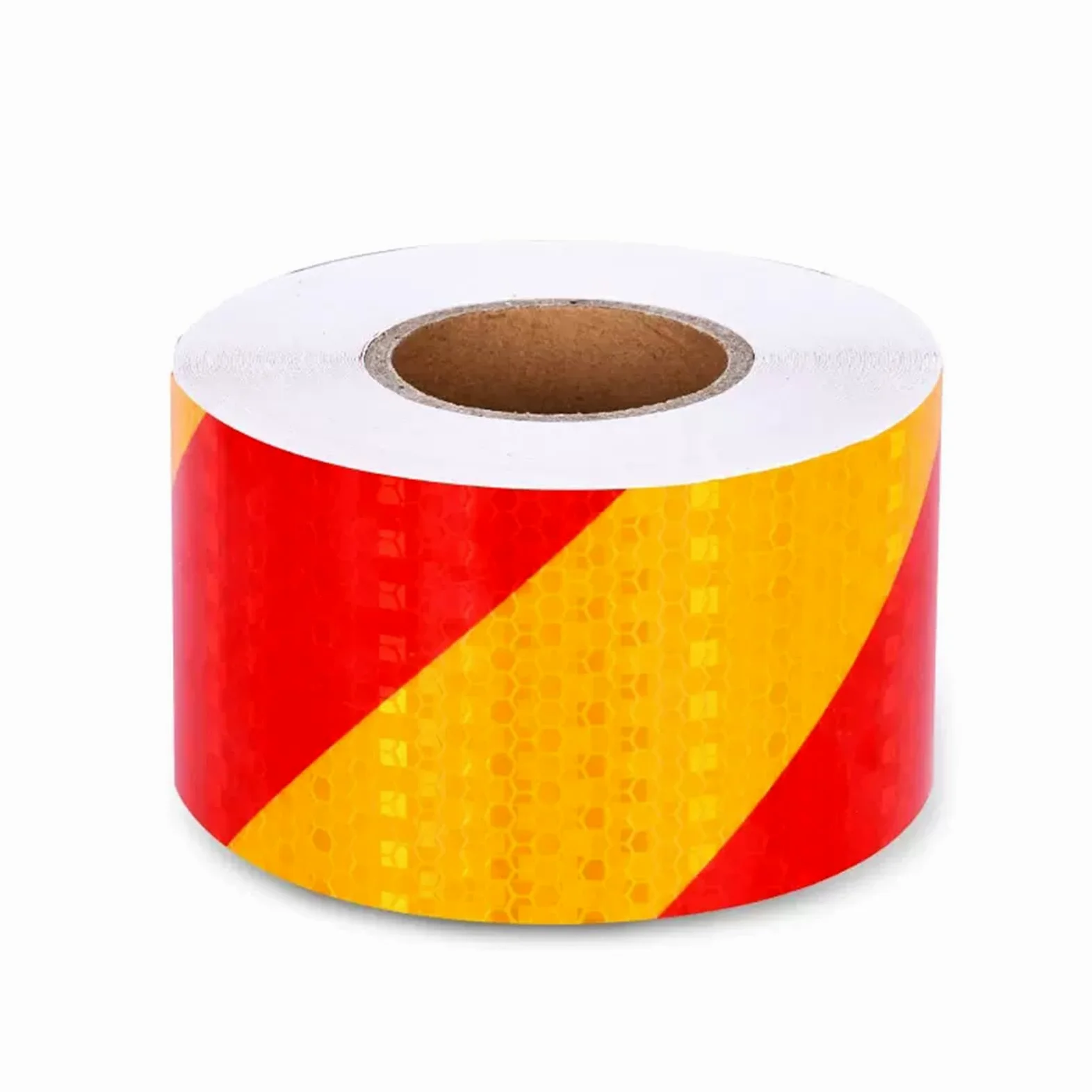 Flary ostrzegawcze, Taśma ostrzegawcza odblaskowa samoprzylepna w kolorze czerwonym i żółtym 10 cm x (3,10,45) m(10cm x 45 m)