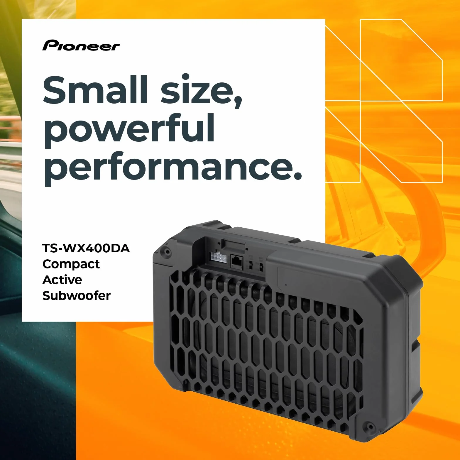 Pioneer TS-WX400DA Głośnik, Czarny, 300 x 100 x 200 mm