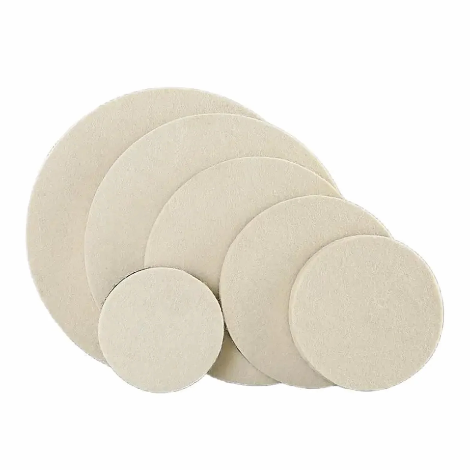 3/4/5/6/7/8 cali filc wełniany tarcza polerska podkładki polerskie tarcza szlifierska polerka do jadeitowego metalu szkło marmurowa ceramika cuicui (Color : 5 Pcs, Size : 5 inches)