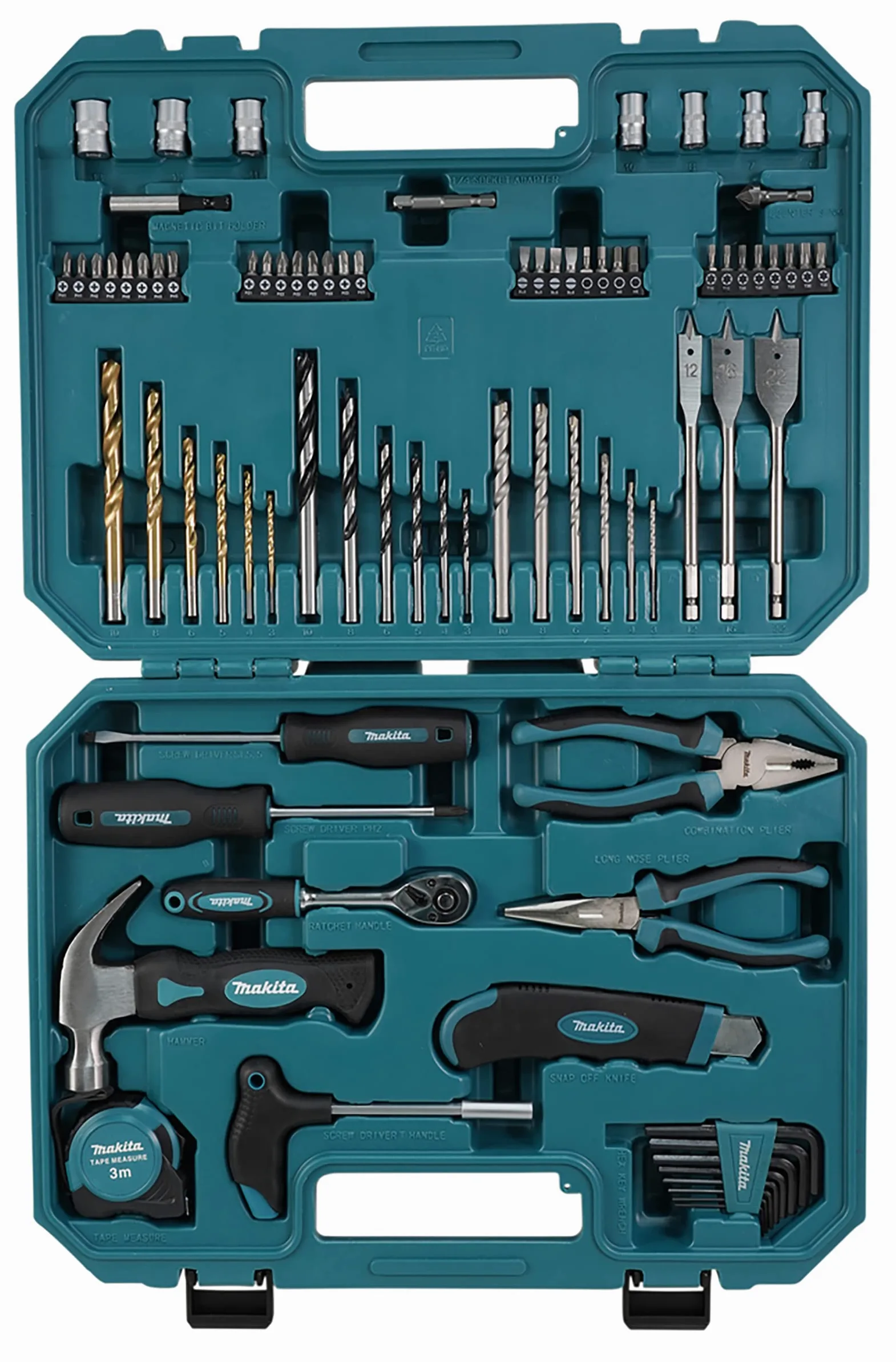 Makita E-15104 80-częściowy zestaw narzędzi ręcznych i bitów
