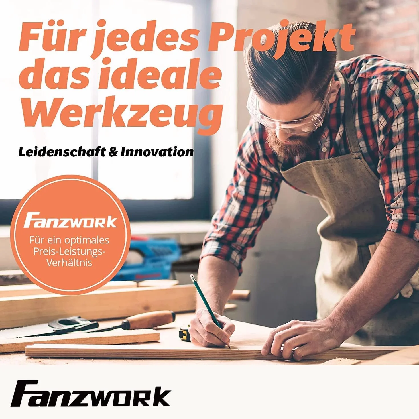 FANZTOOL Szlifierka do Betonu, zestaw z Diamentową Głowicą Szlifierską i oknem Odsysającym (2000 W/180 mm)