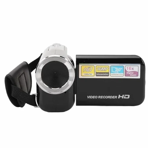 Kamera Wideo Cyfrowa 16 MP 1080P 16-krotny Zoom 2-calowy Ekran Odporna na Wstrząsy do Vlogowania