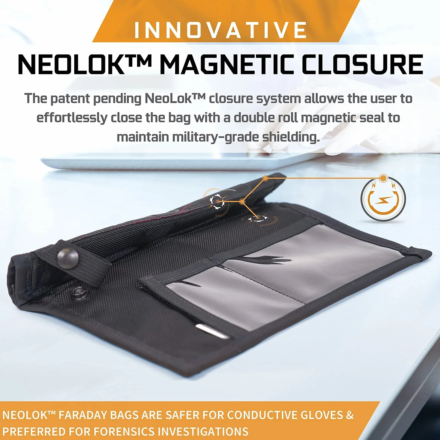 Mission Darkness NeoLok Window Faraday torba na telefony magnetyczna dla organów ścigania i wojska